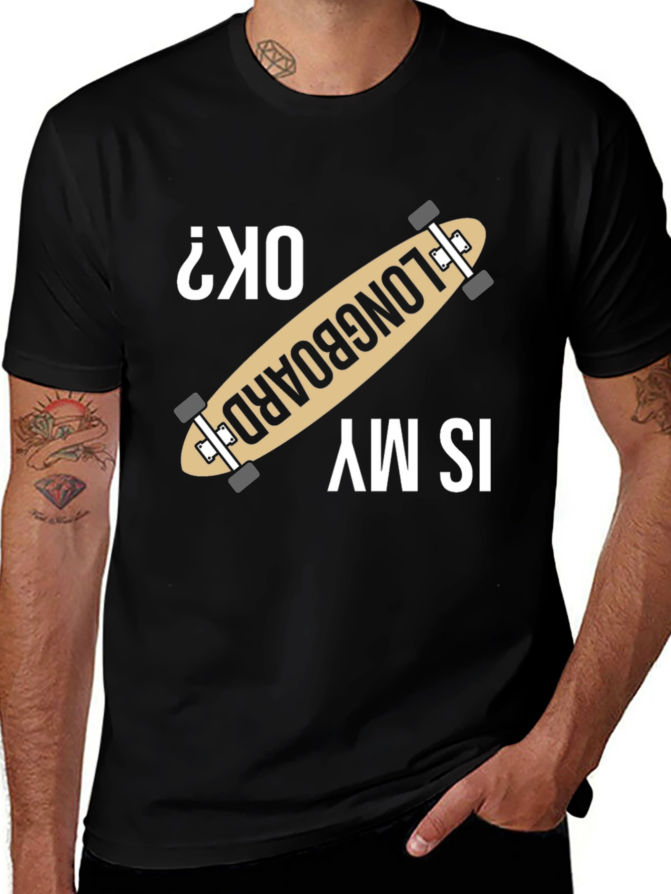 Longboard OK? Graphic Tee - Skater Style