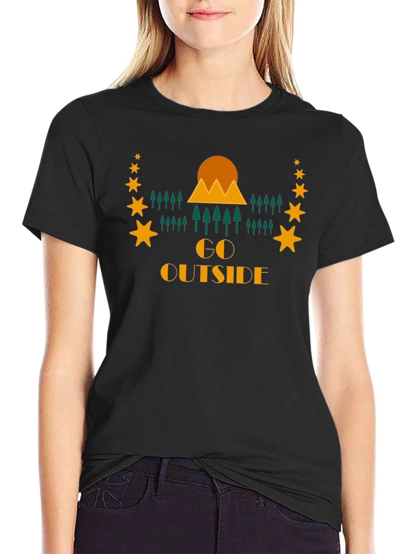 Go Outside Graphic Tee - Nature Adventure Shirt