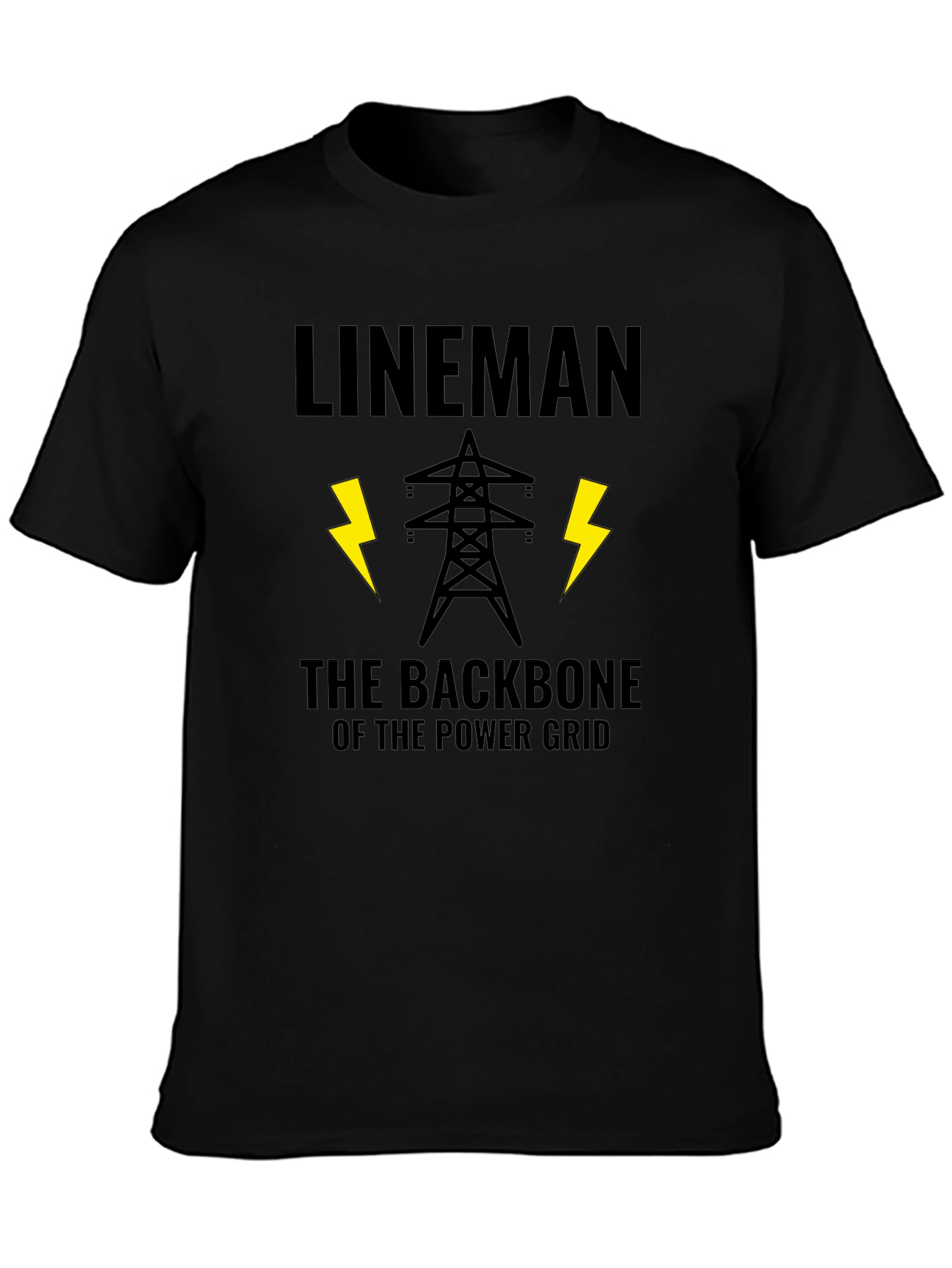 Lineman Backbone Power Grid T-Shirt