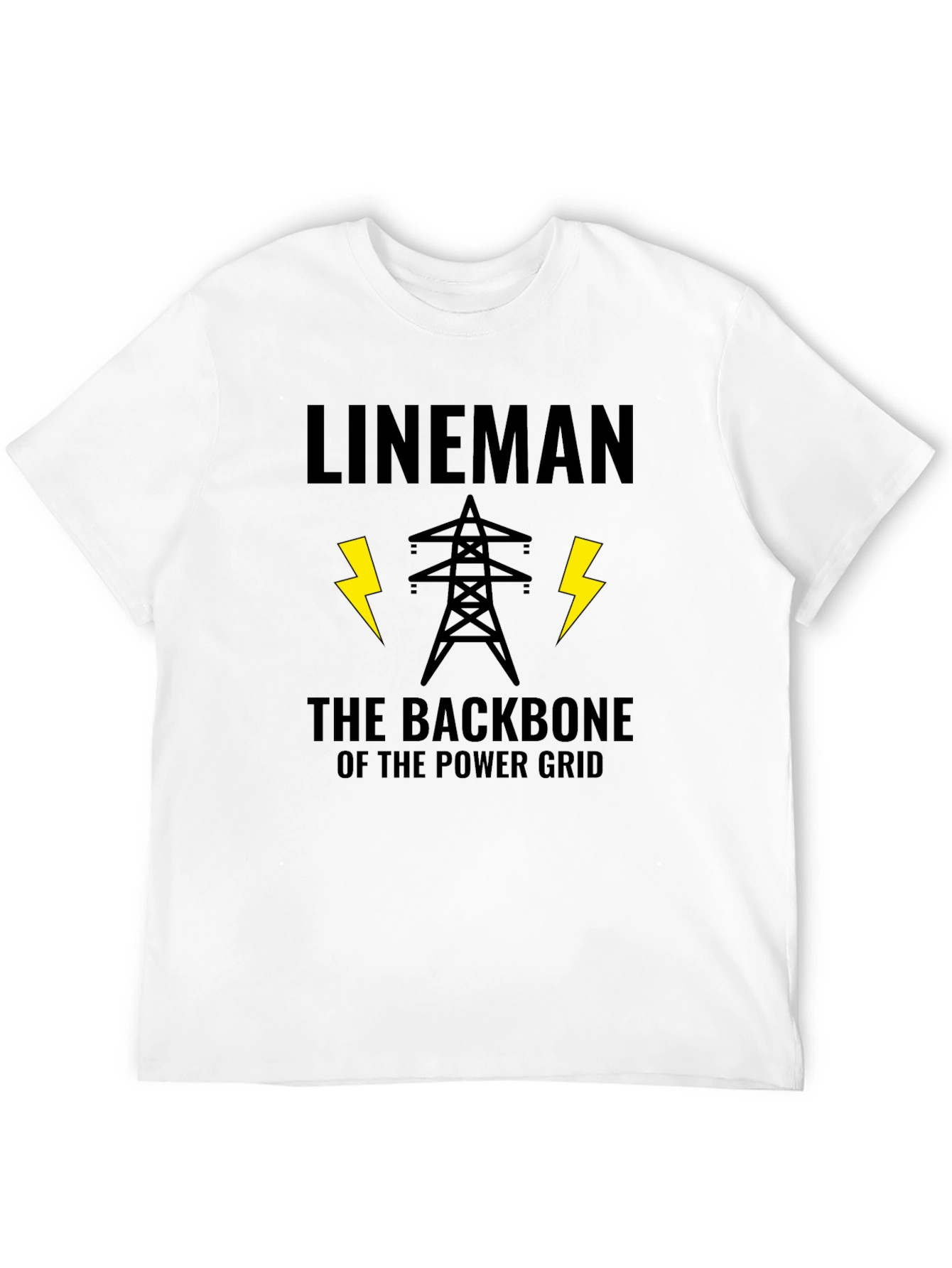 Lineman Backbone Power Grid T-Shirt