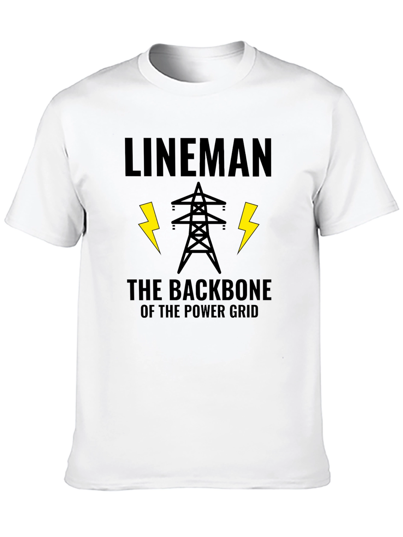 Lineman Backbone Power Grid T-Shirt