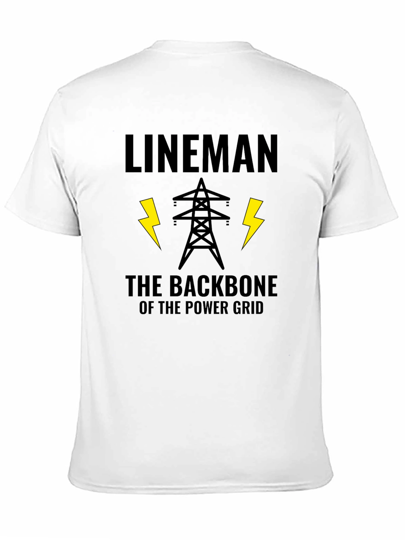 Lineman Backbone Power Grid T-Shirt