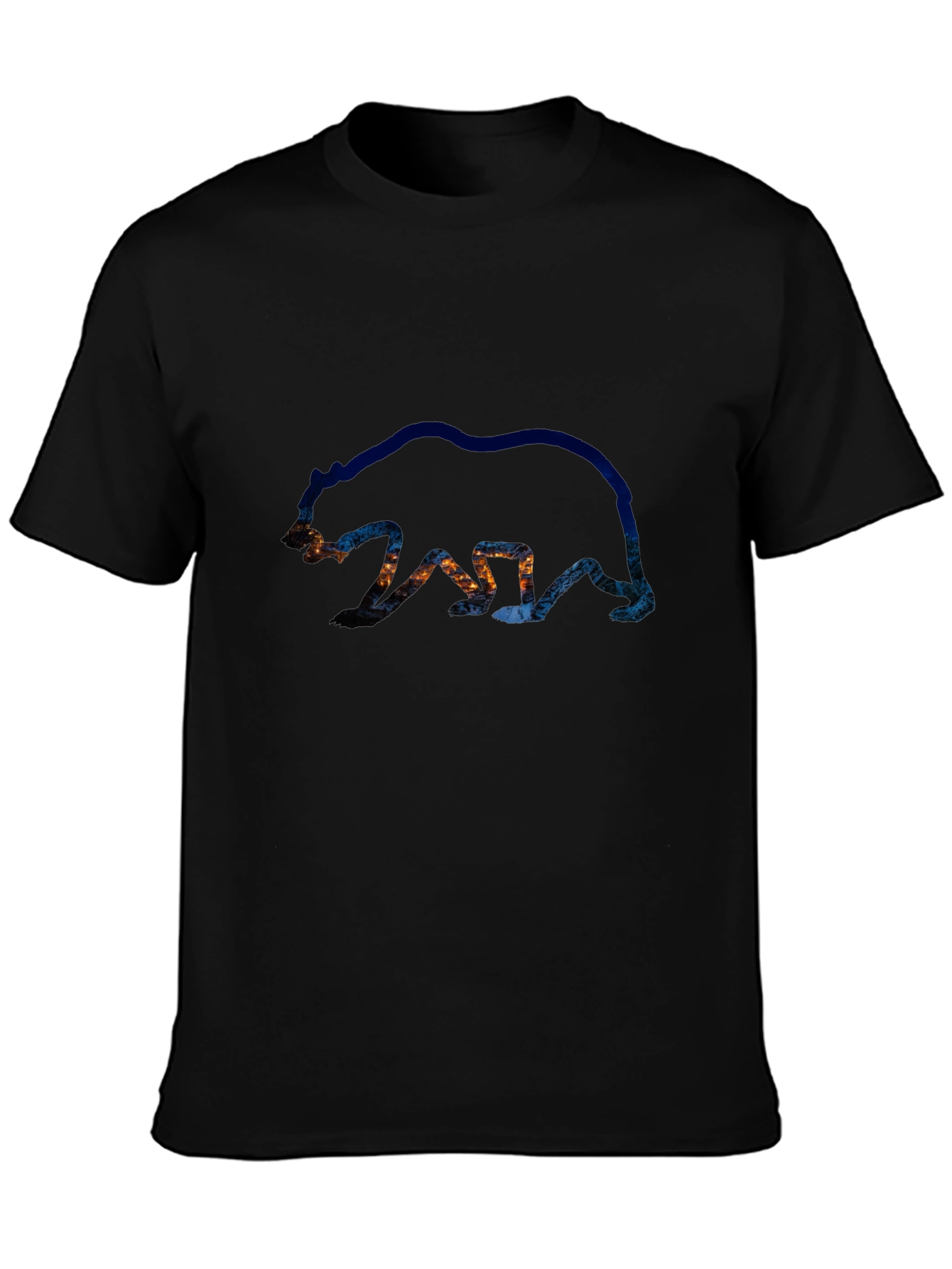 Bear Silhouette Graphic Tee - Nature Inspired Design