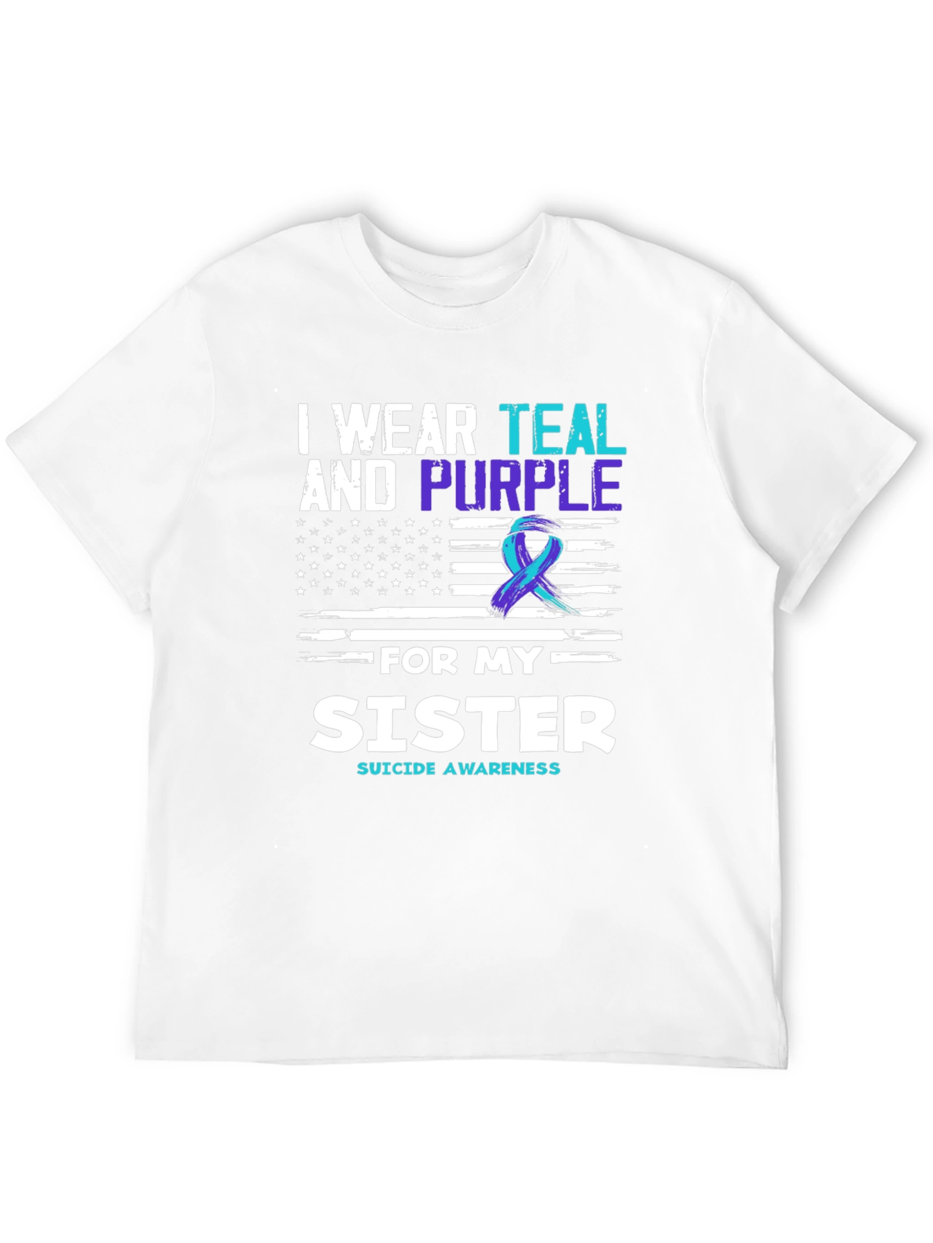 Teal and Purple Sister Suicide Awareness T-Shirt