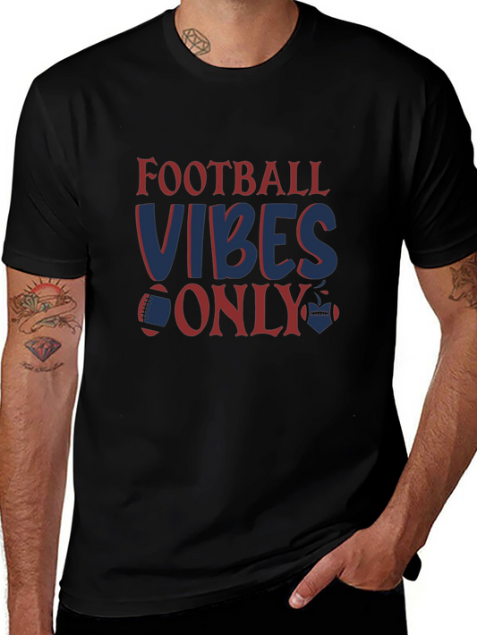 Football Vibes Only Graphic Tee - Fan Apparel