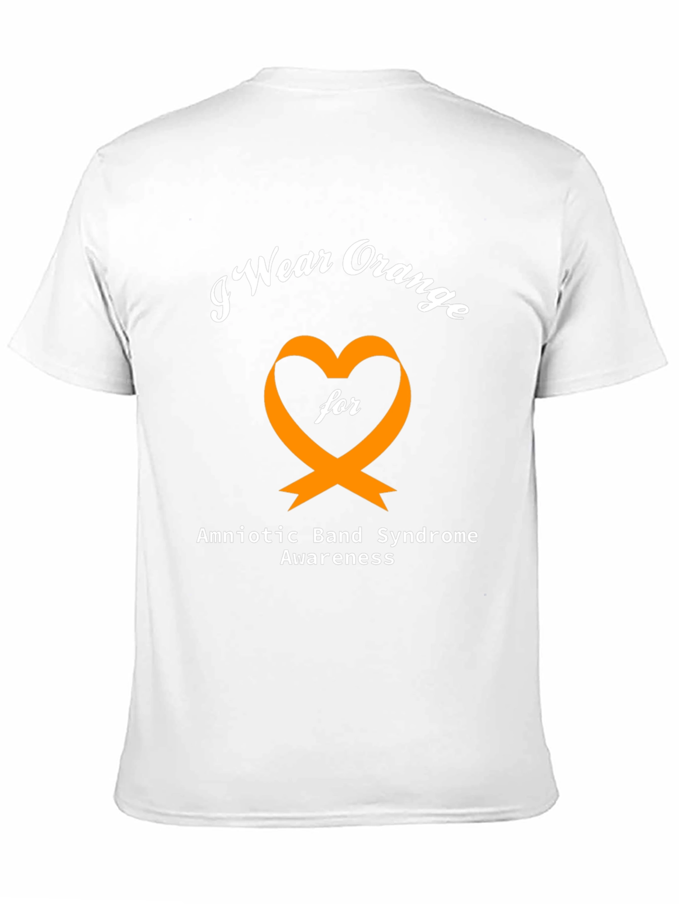 Orange Heart Amniotic Band Syndrome Awareness T-Shirt