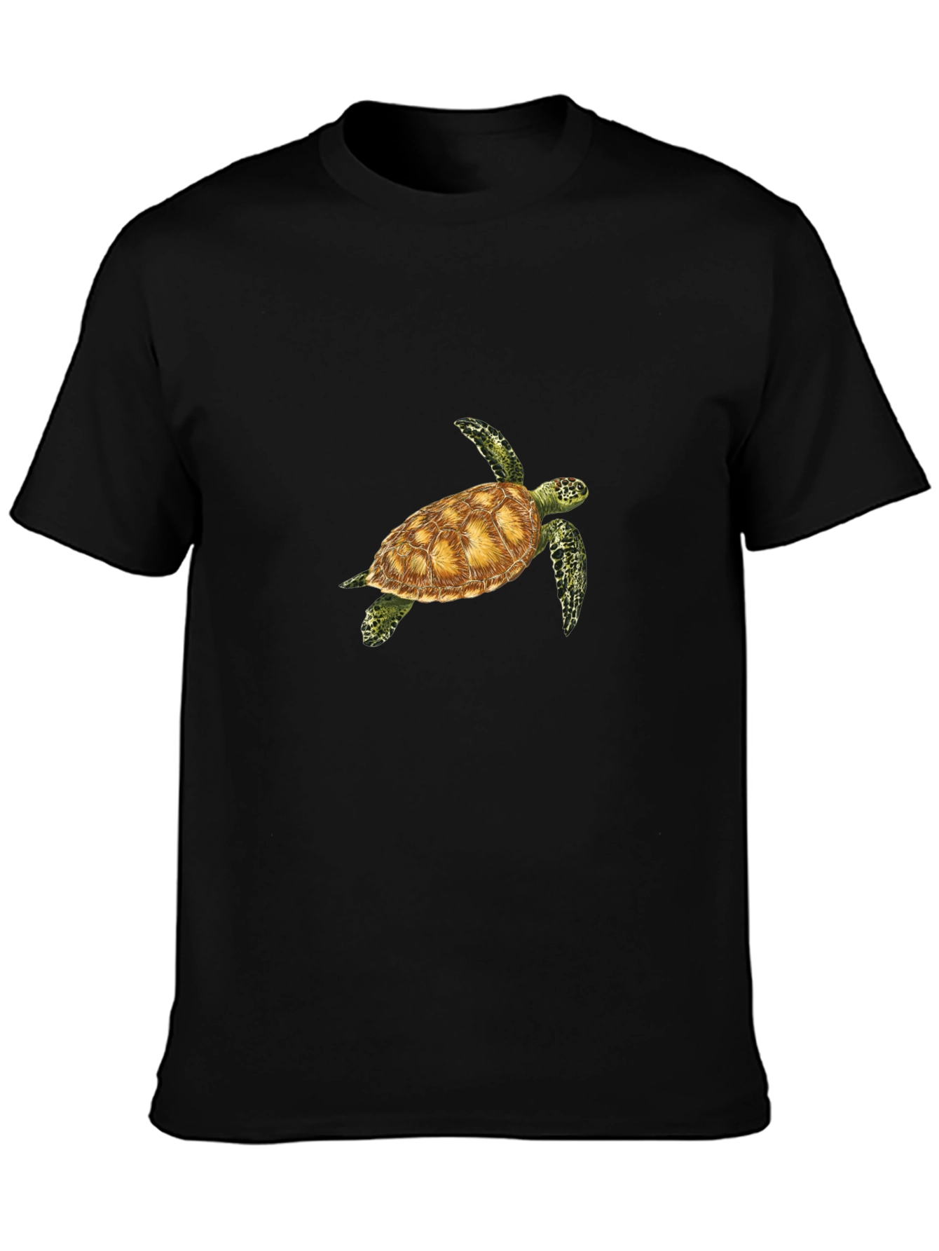 Sea Turtle Graphic Tee - Black