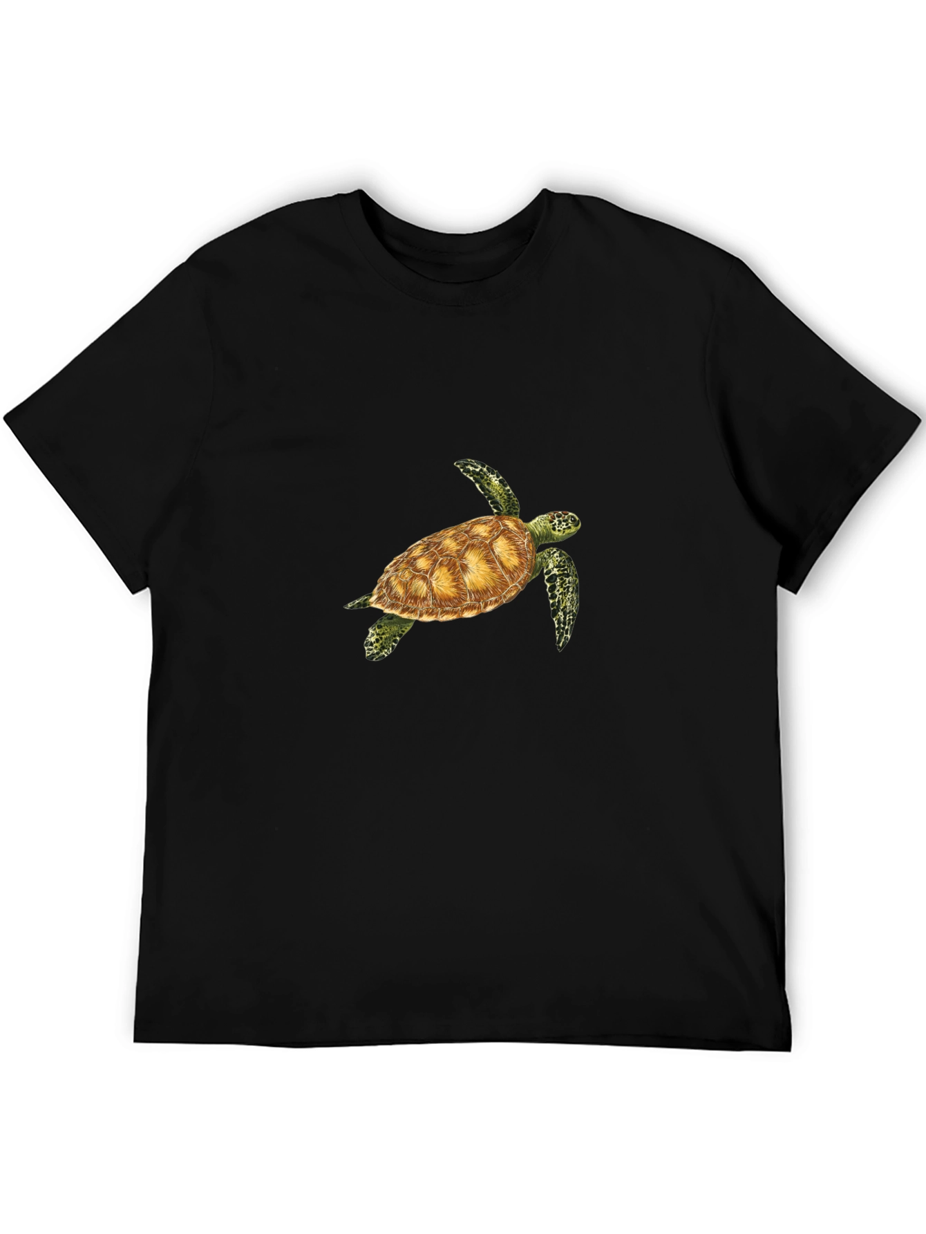 Sea Turtle Graphic Tee - Black