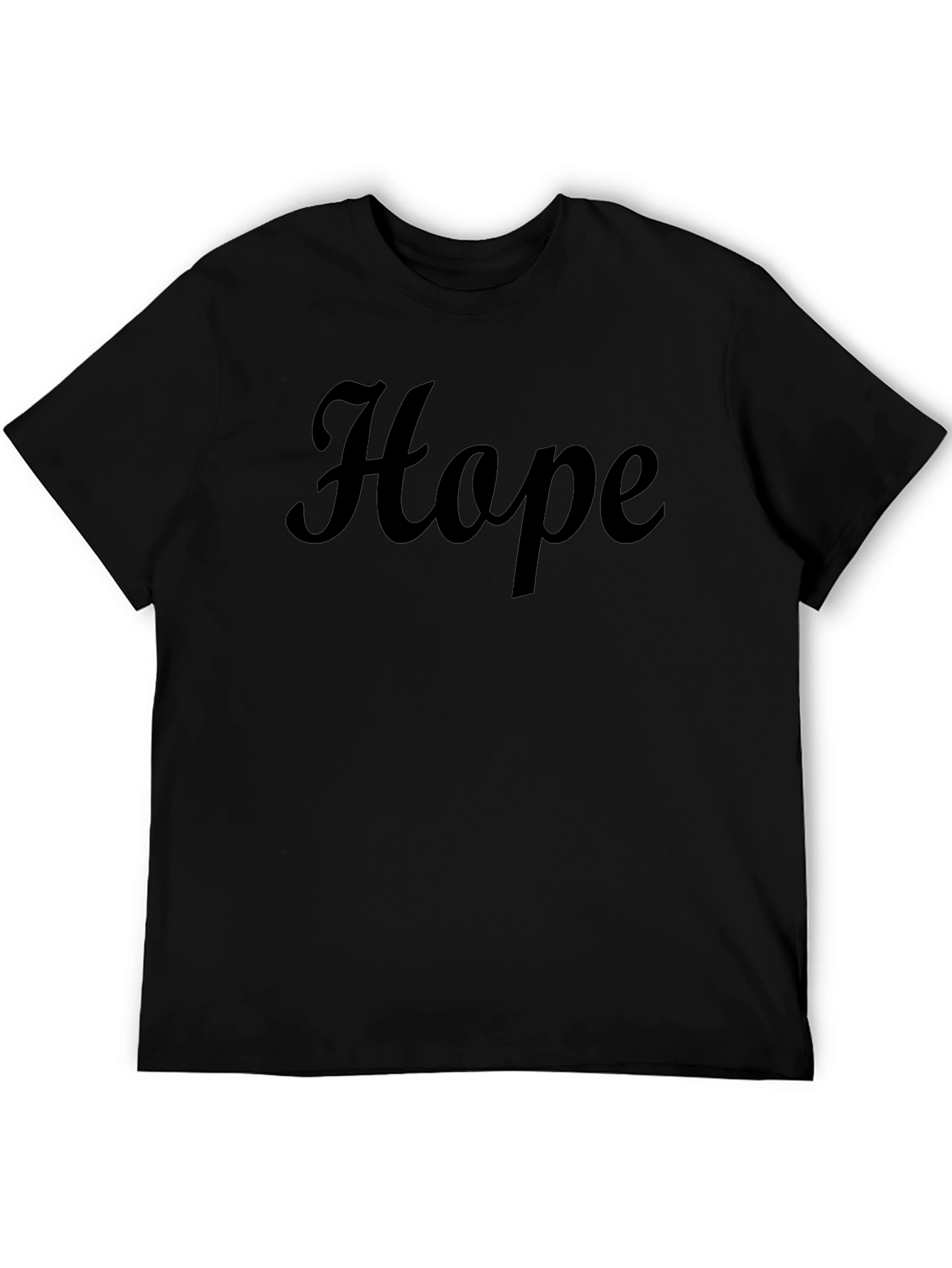 Hope Graphic Tee - Soft Black Cotton Blend