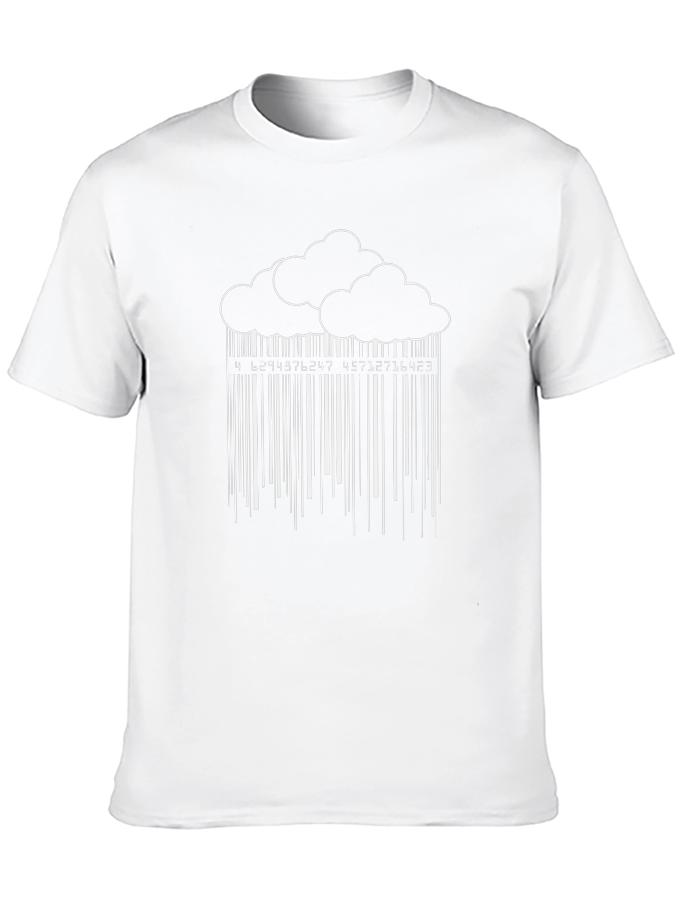 Cloud Barcode Black Graphic Tee