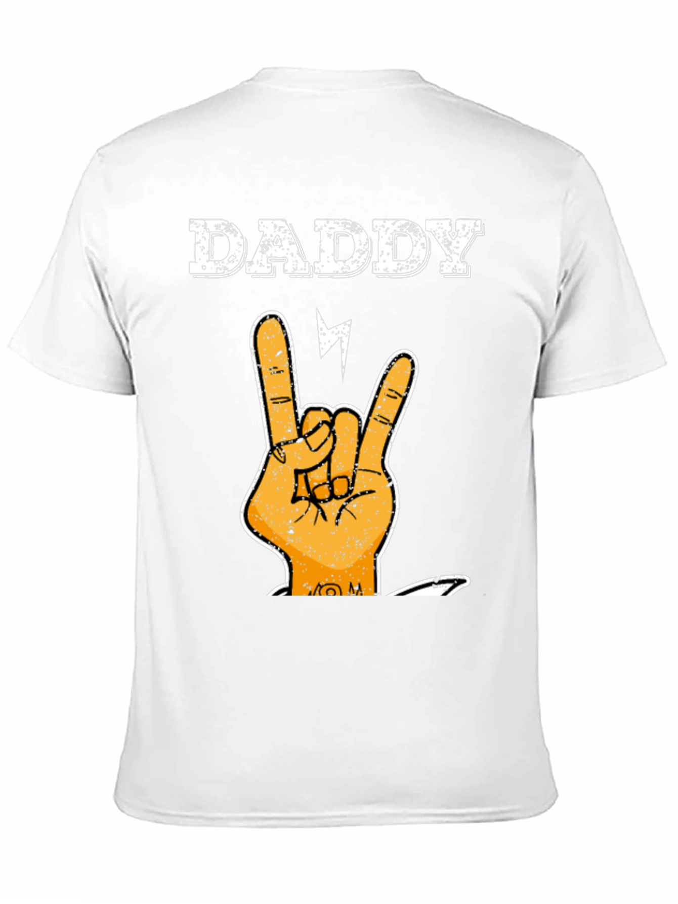 Daddy Rock Hand T-Shirt - Cool Fathers Day Tee