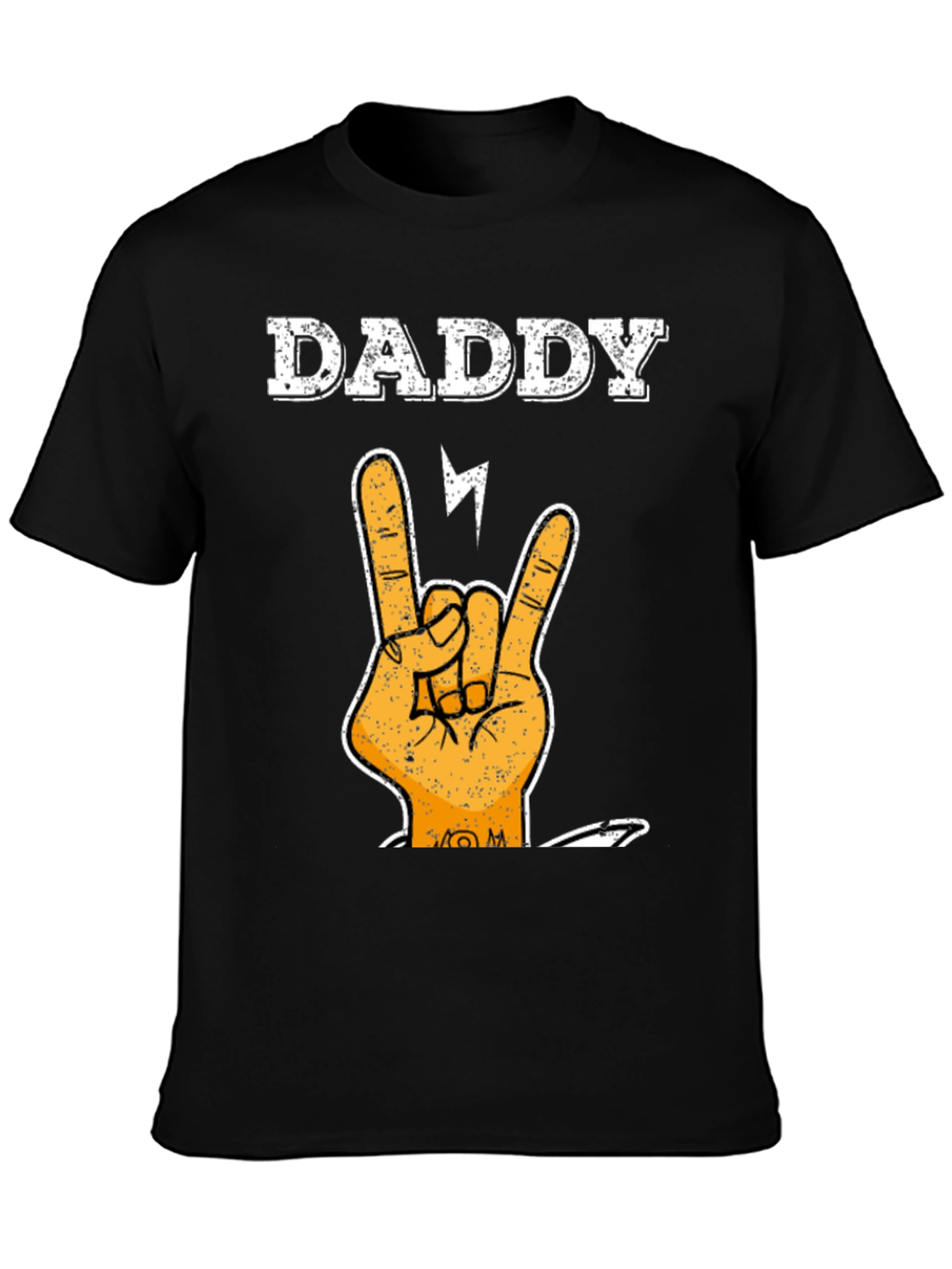 Daddy Rock Hand T-Shirt - Cool Fathers Day Tee