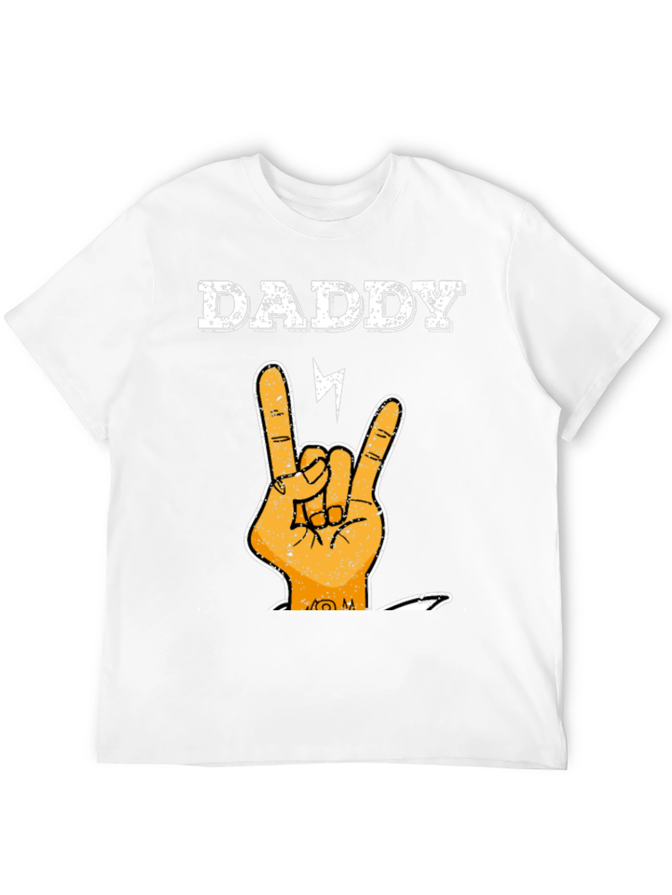 Daddy Rock Hand T-Shirt - Cool Fathers Day Tee