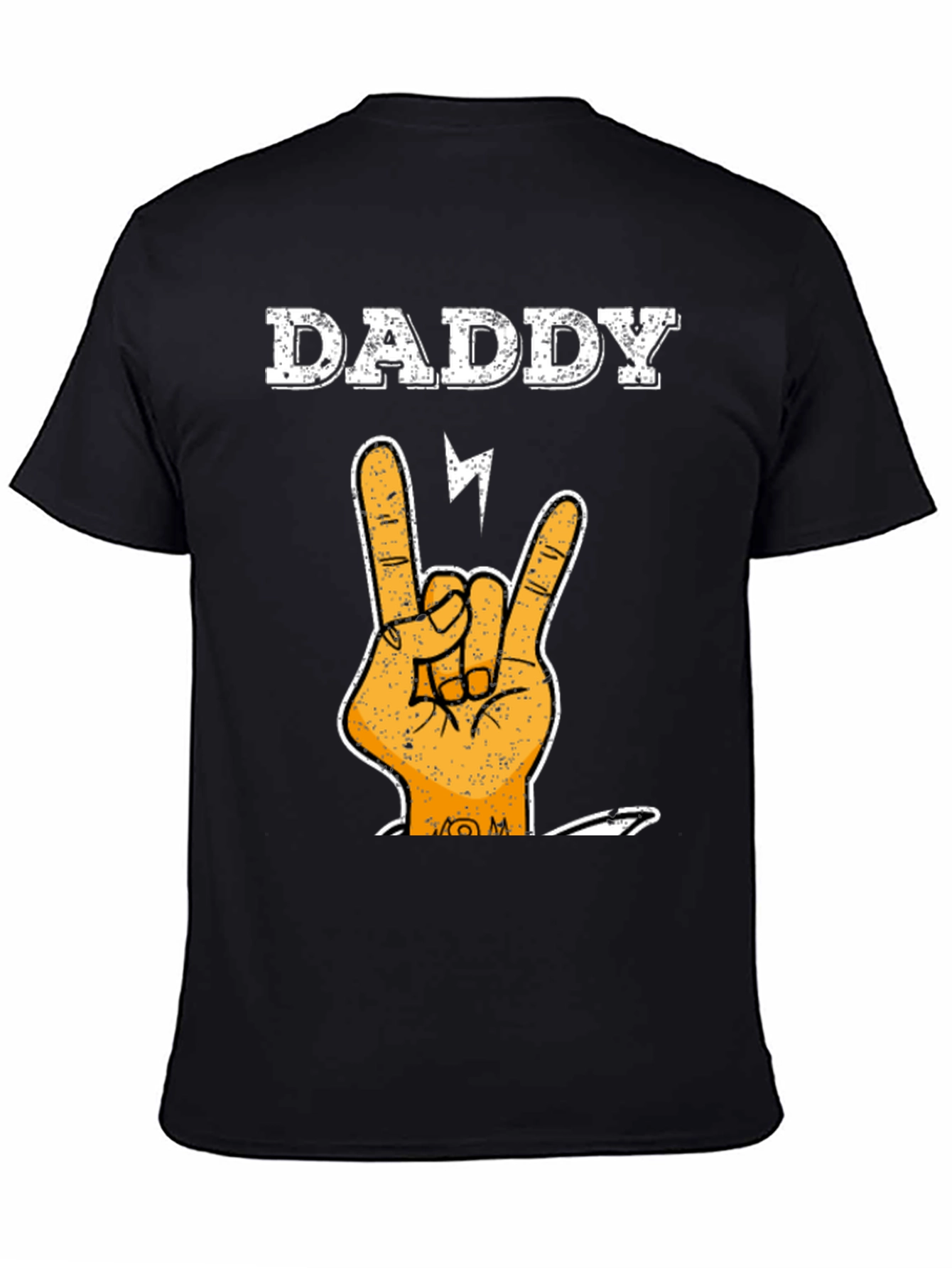 Daddy Rock Hand T-Shirt - Cool Fathers Day Tee