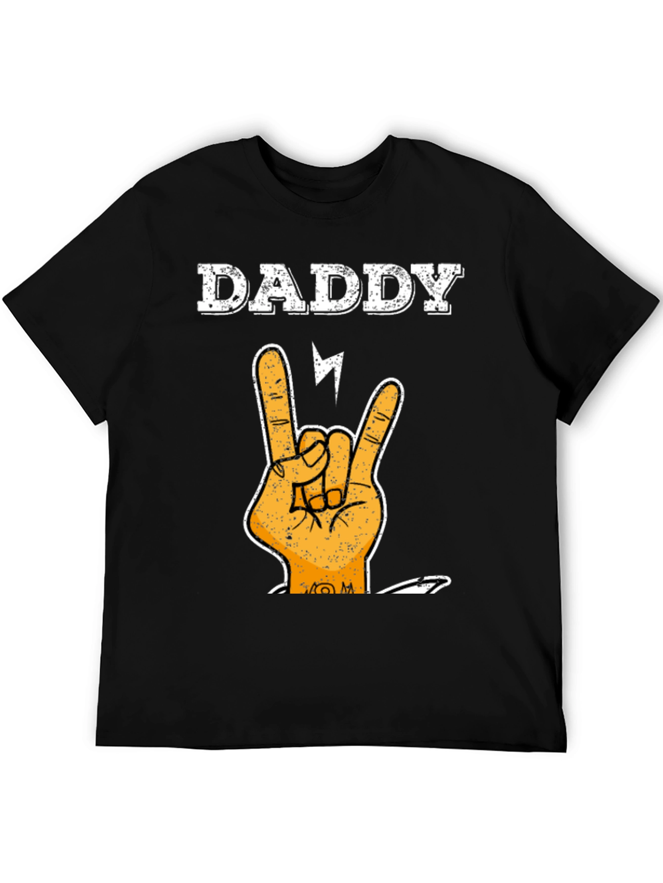 Daddy Rock Hand T-Shirt - Cool Fathers Day Tee