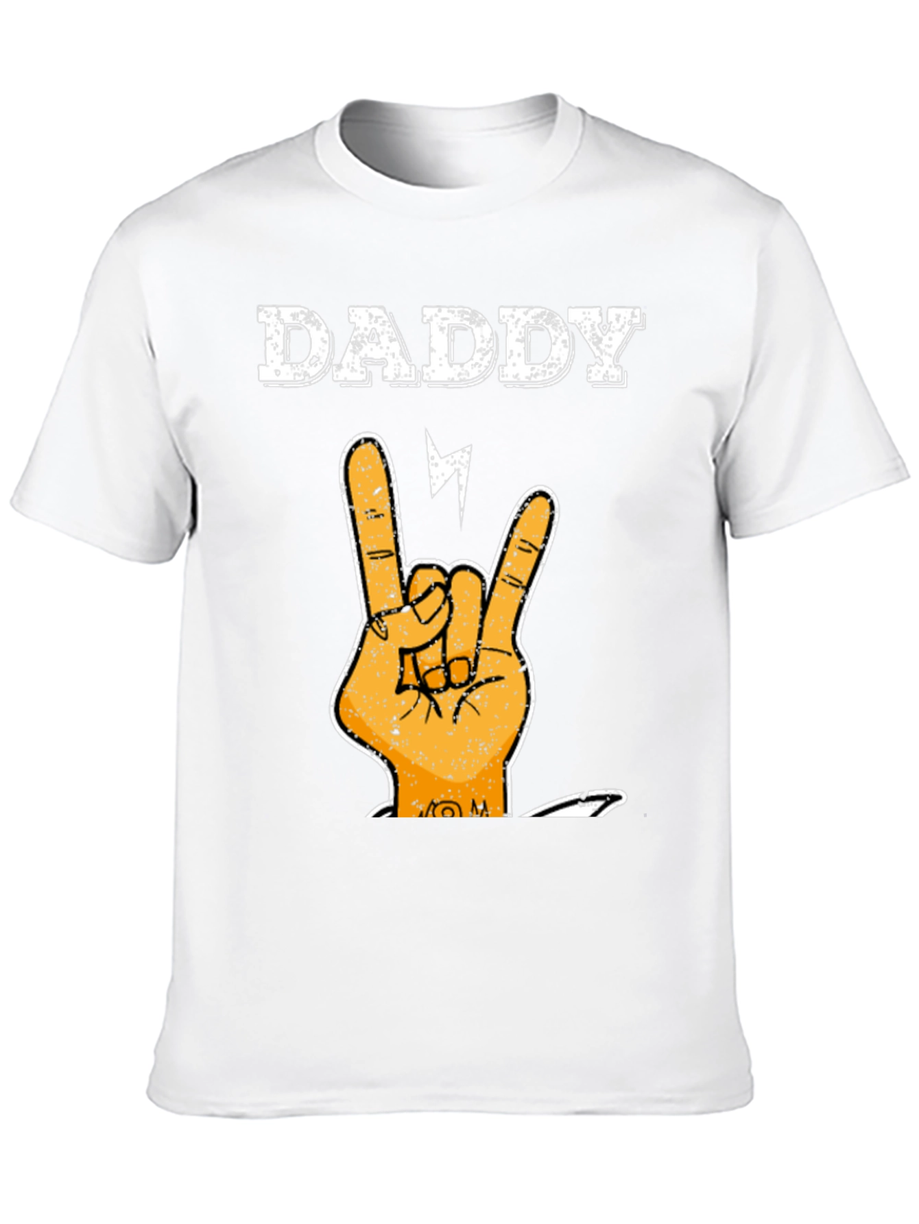 Daddy Rock Hand T-Shirt - Cool Fathers Day Tee