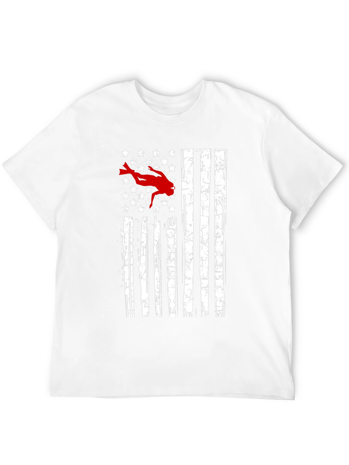 Diver USA Flag Graphic T-Shirt