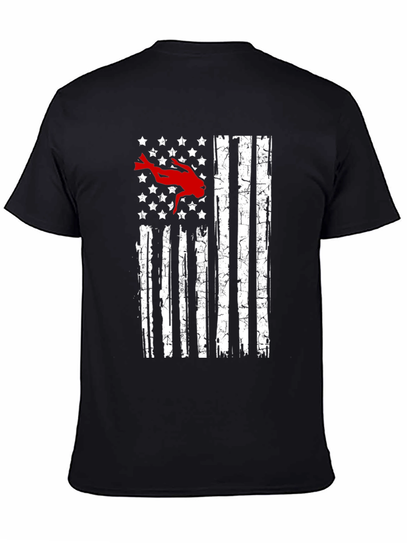 Diver USA Flag Graphic T-Shirt