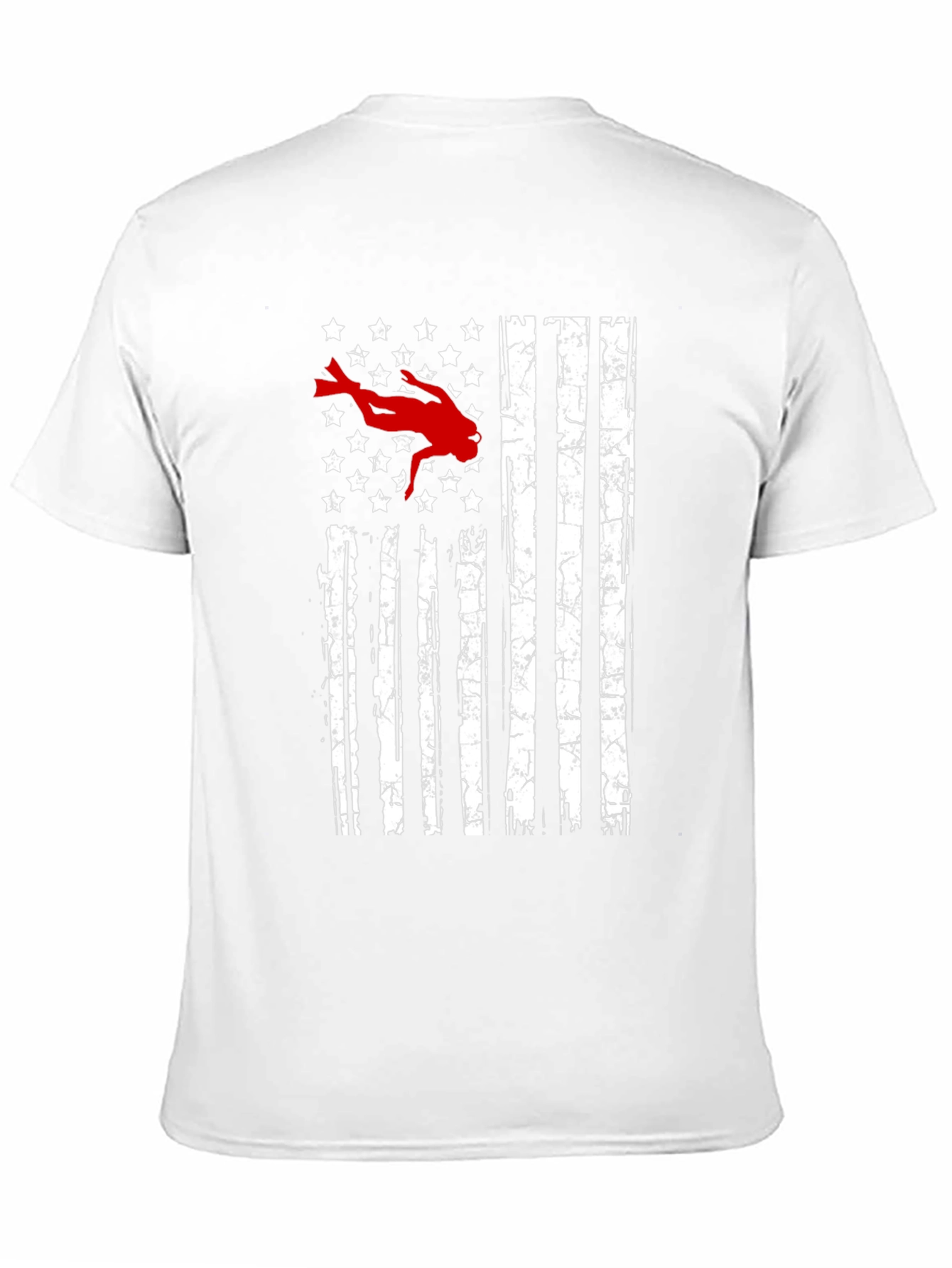 Diver USA Flag Graphic T-Shirt