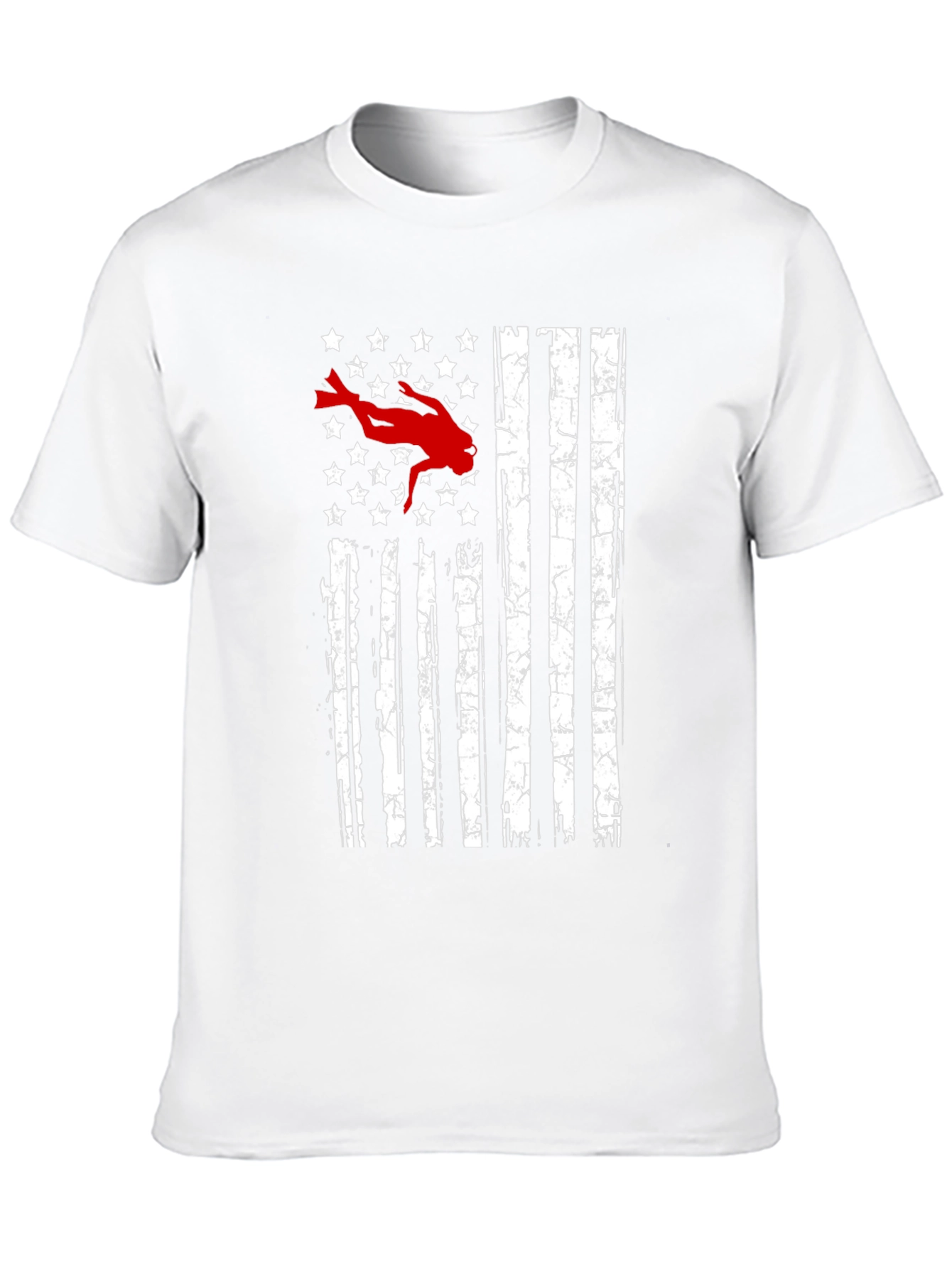Diver USA Flag Graphic T-Shirt