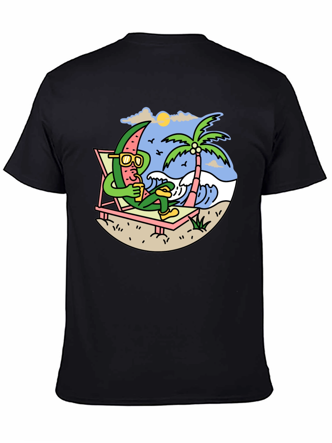 Relaxing Watermelon Graphic Tee - Summer Vibes