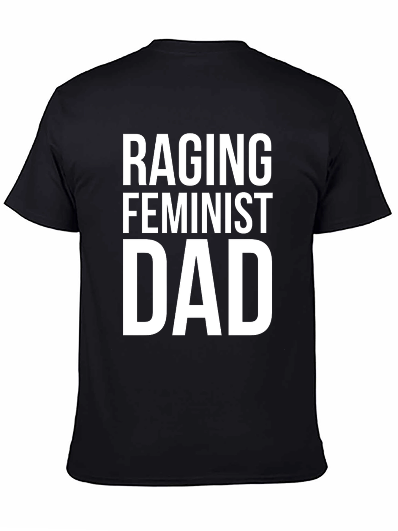 Raging Feminist Dad Graphic Tee - Black