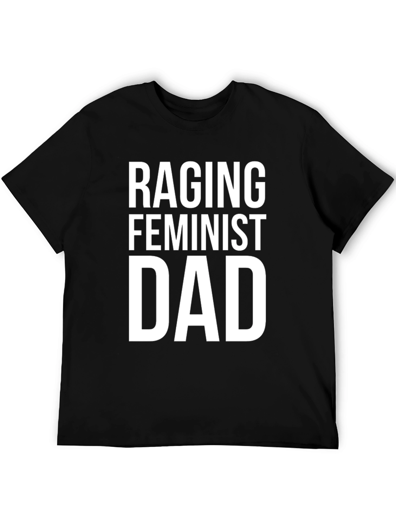 Raging Feminist Dad Graphic Tee - Black