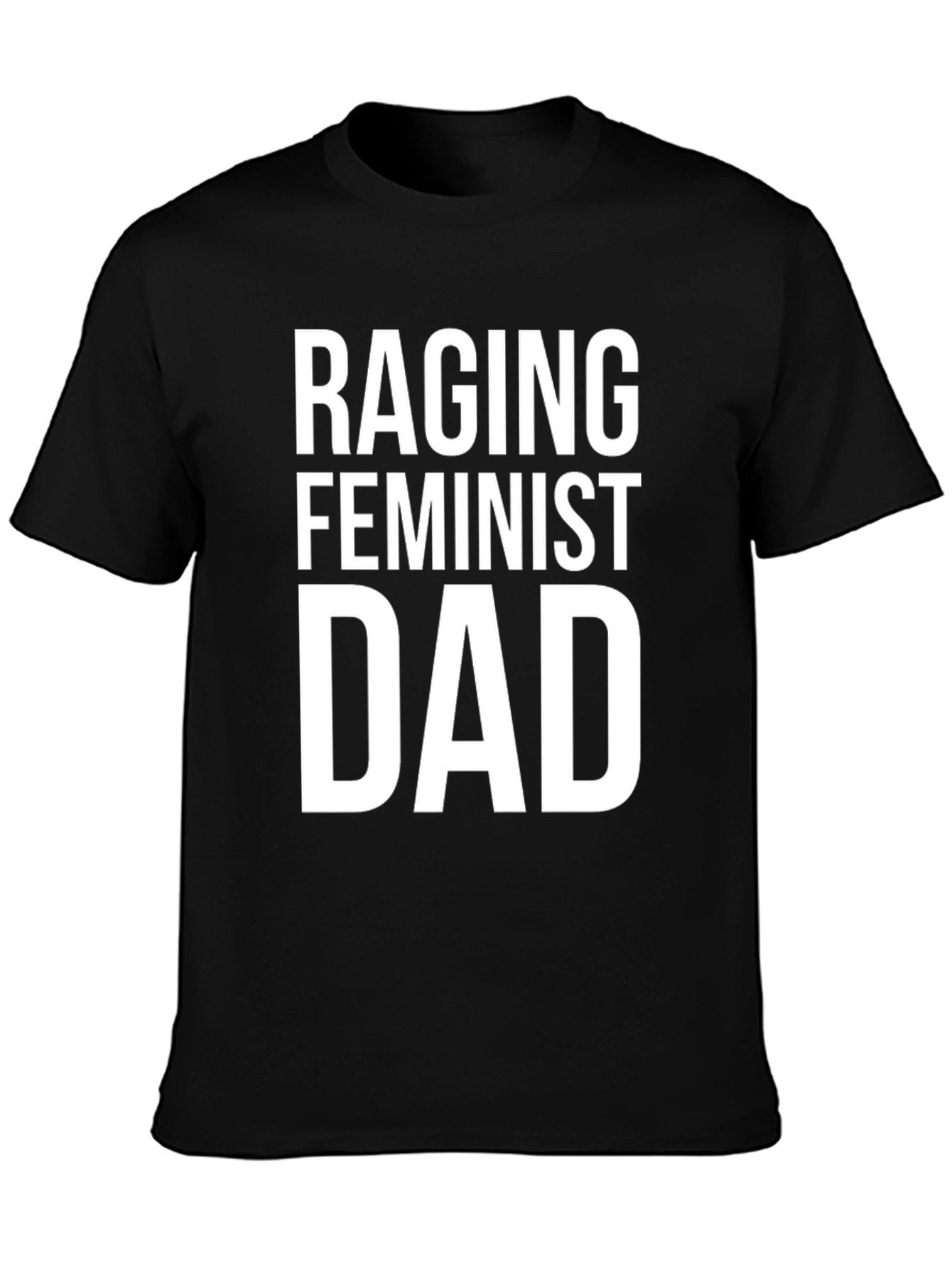 Raging Feminist Dad Graphic Tee - Black