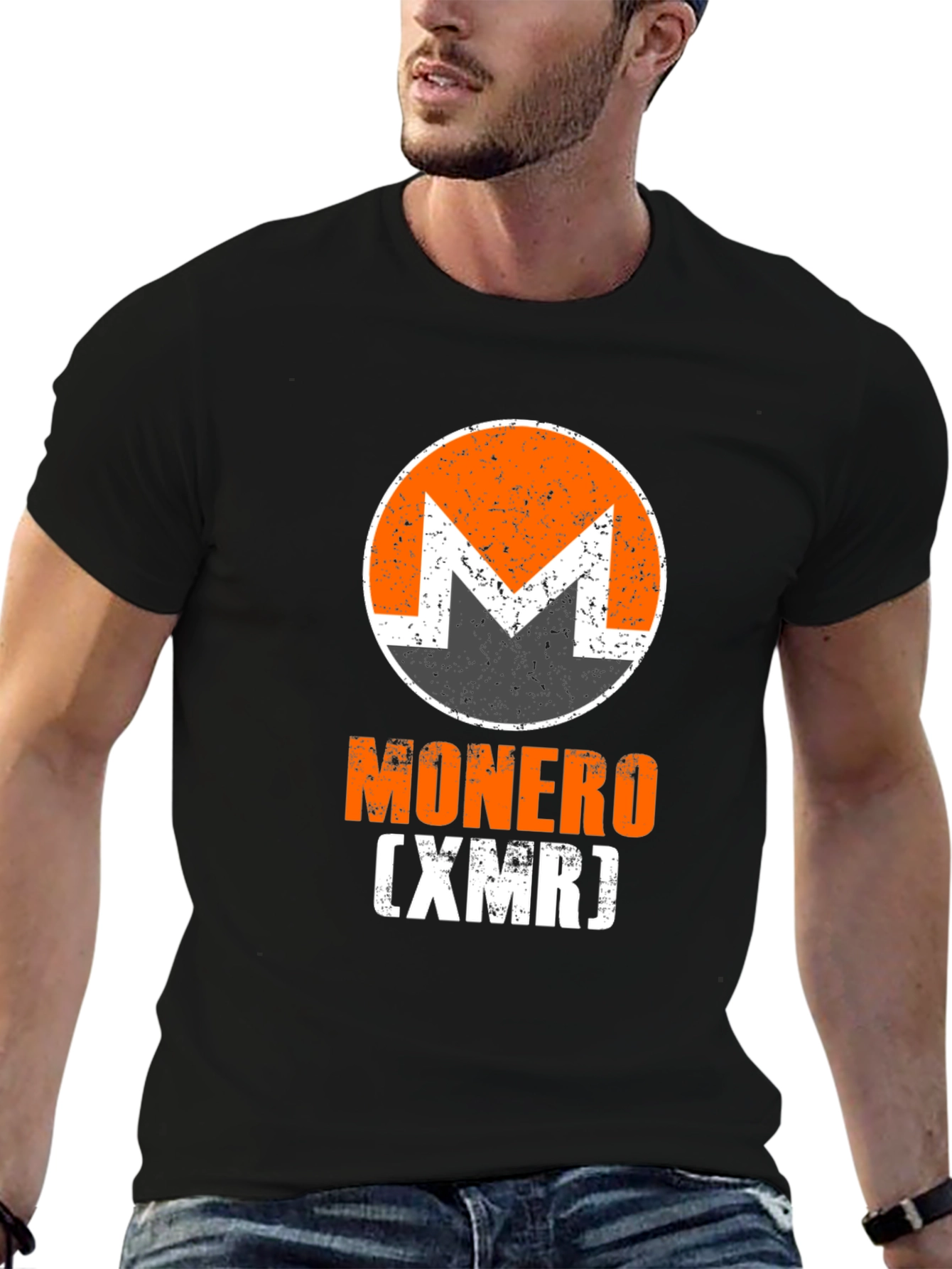 Monero Cryptocurrency Black T-Shirt
