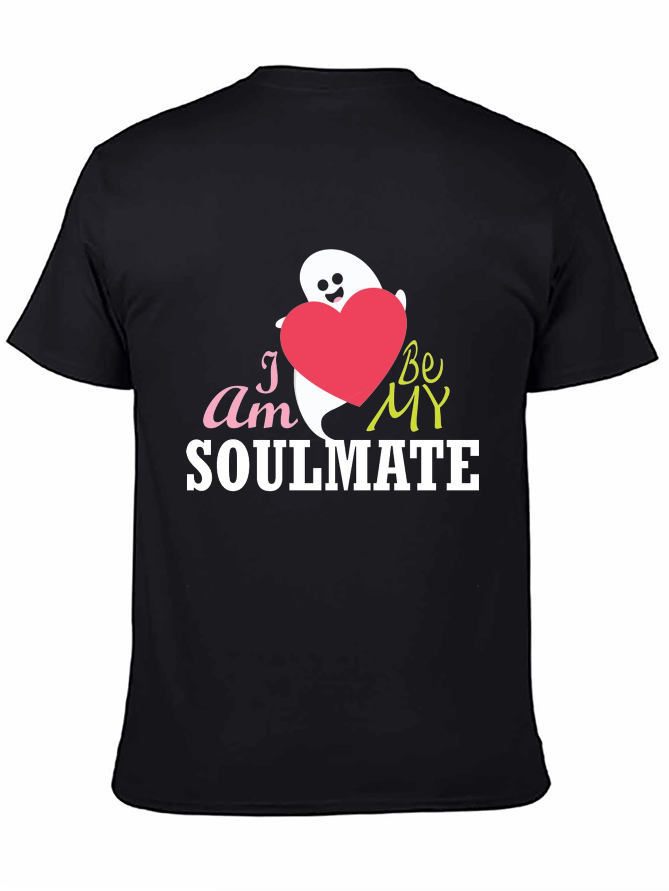 Soulmate Graphic Tee - Cute Ghost & Heart Design