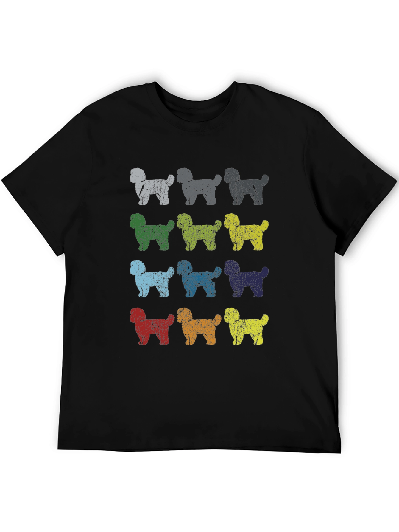 Retro Dog Breed Print Tee | Casual Graphic T-Shirt