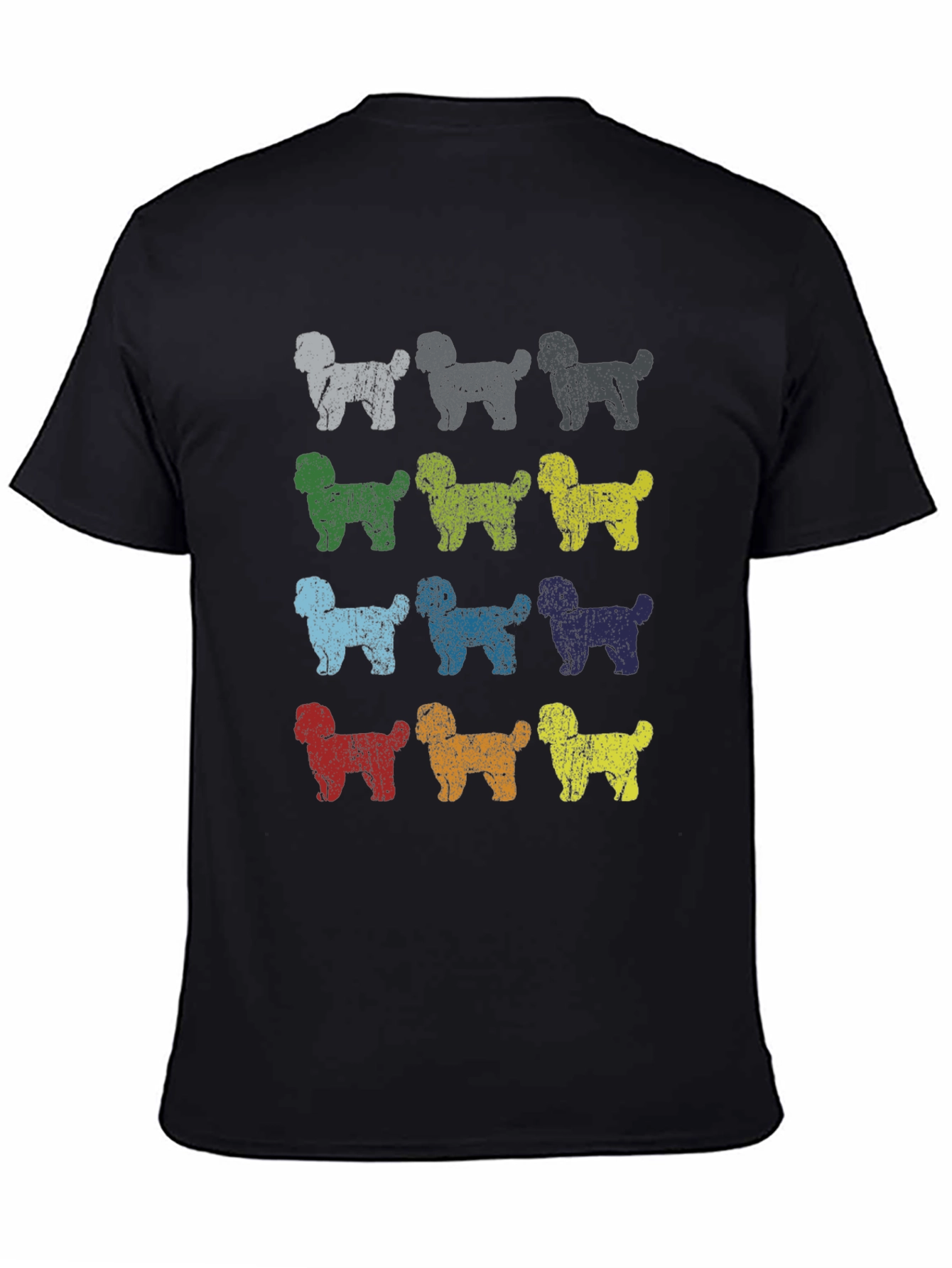 Retro Dog Breed Print Tee | Casual Graphic T-Shirt