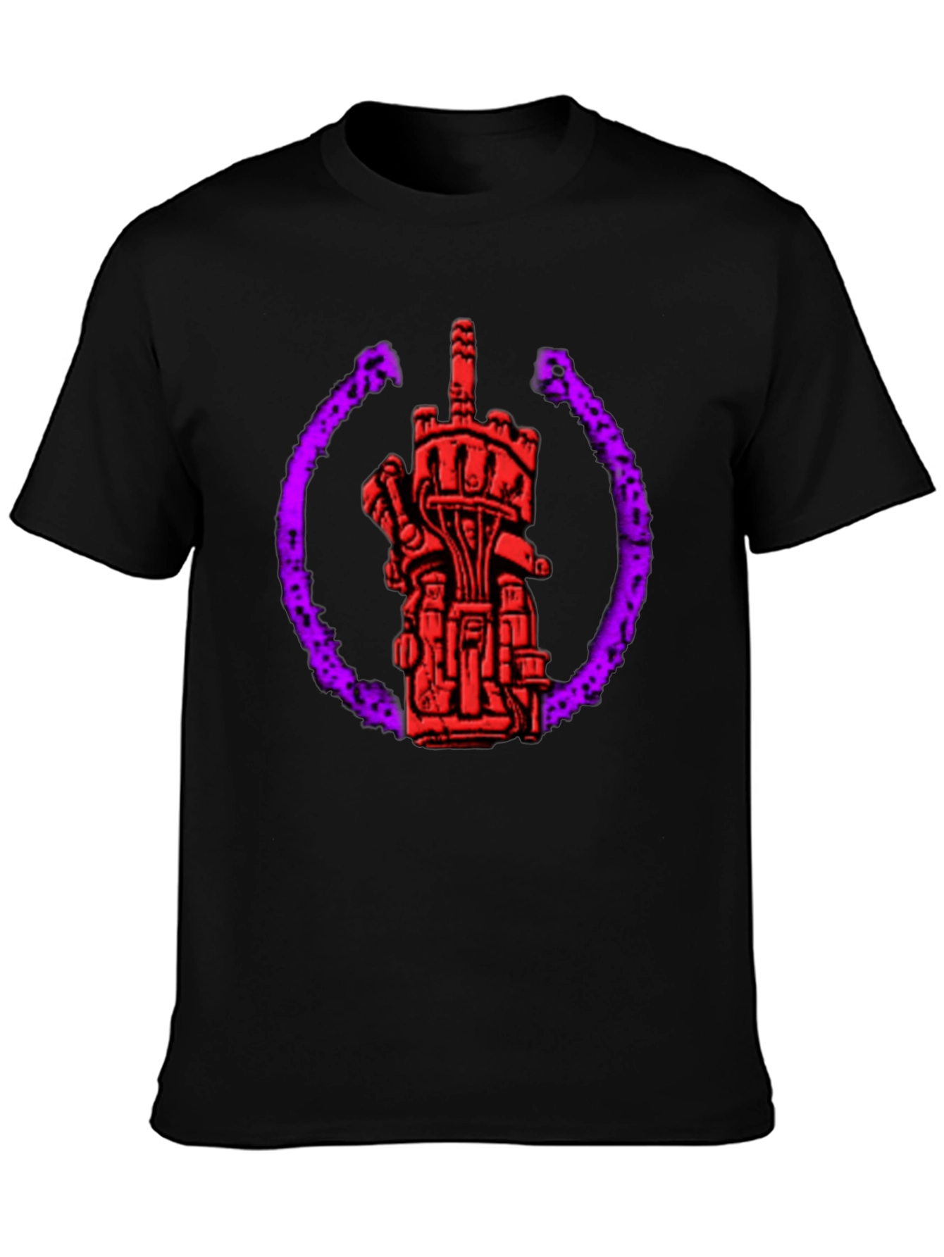 Graphic Tee: Robotic Middle Finger Design