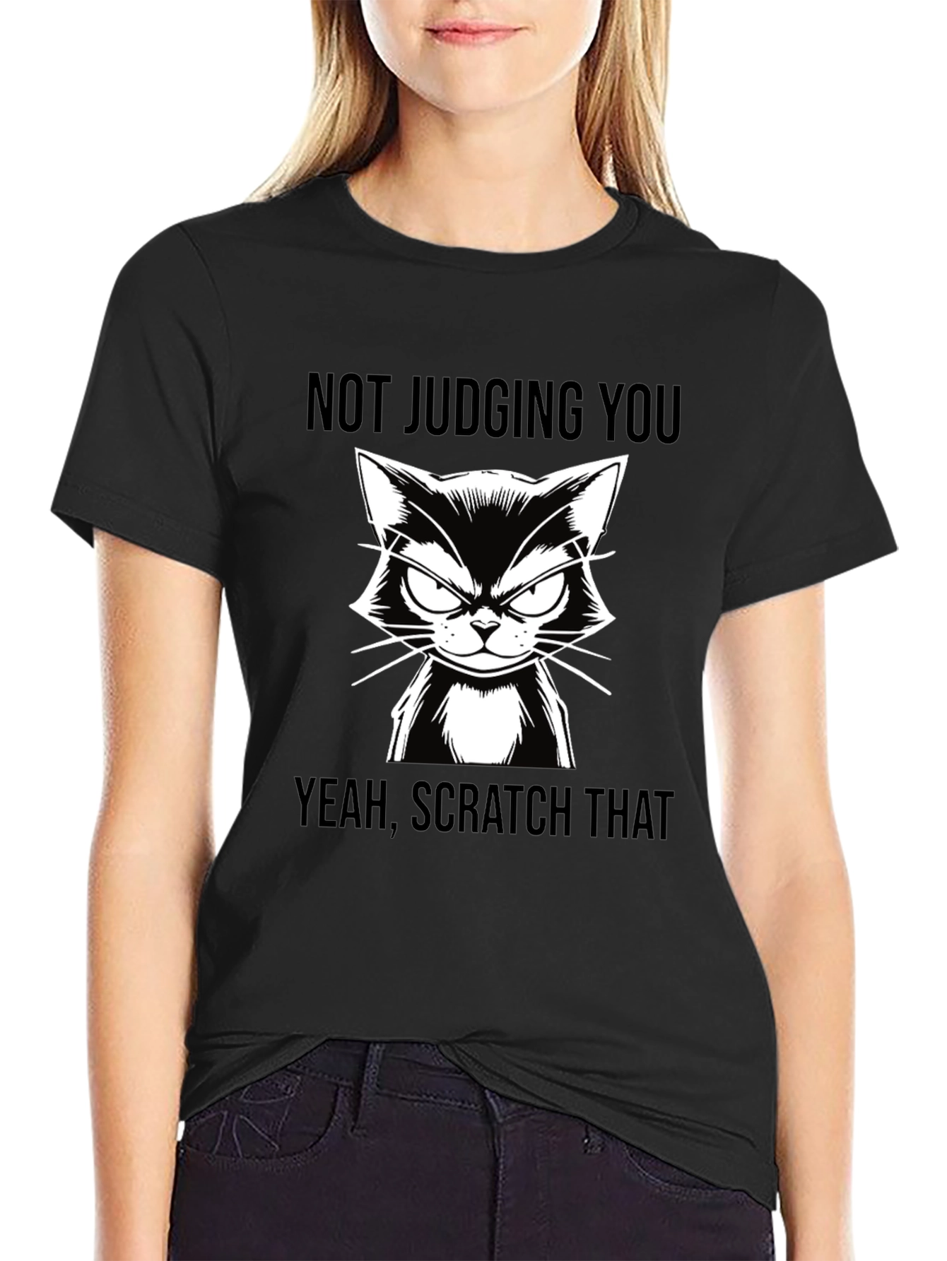 Funny Cat T-Shirt - Not Judging You Tee