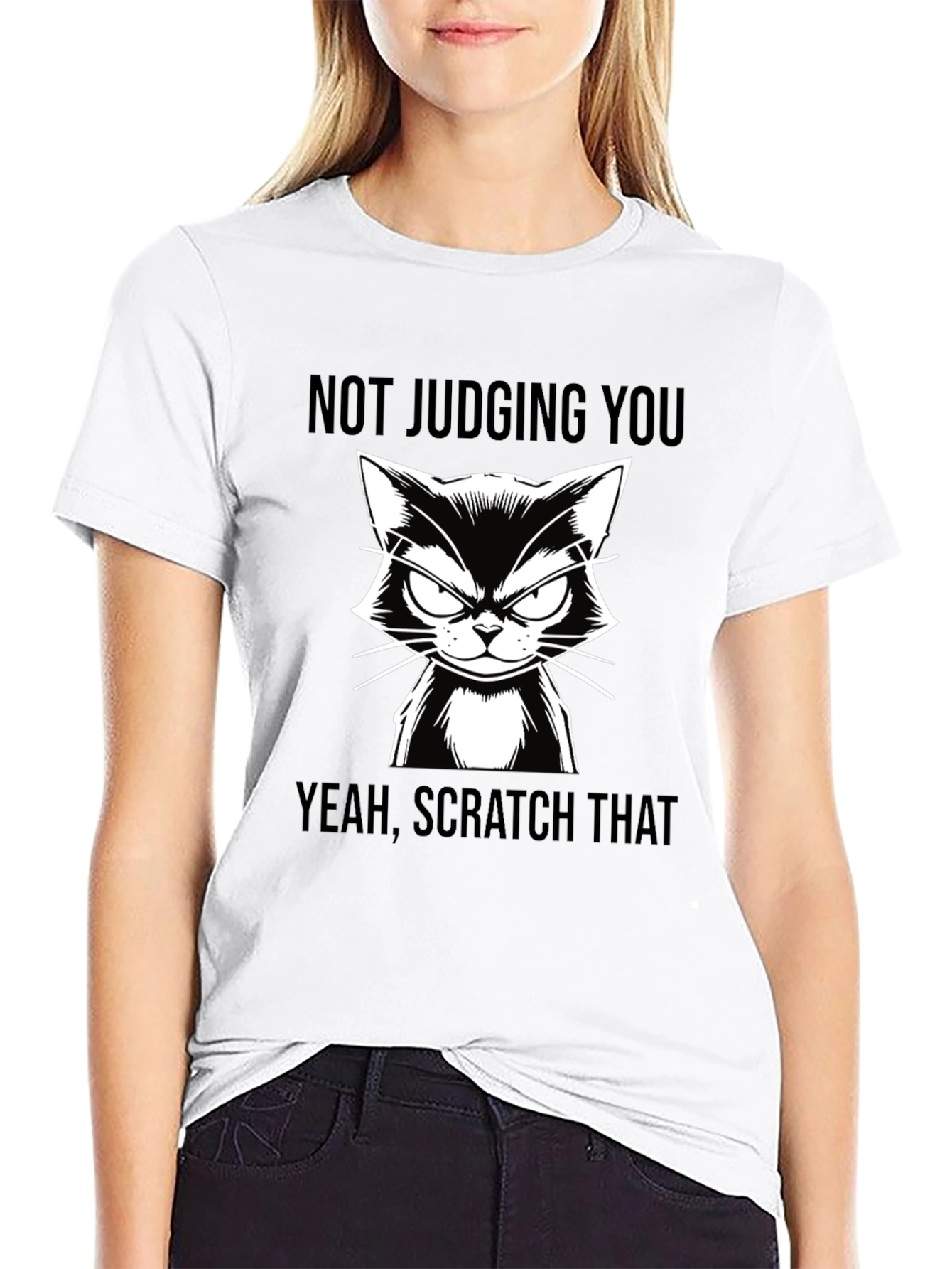 Funny Cat T-Shirt - Not Judging You Tee