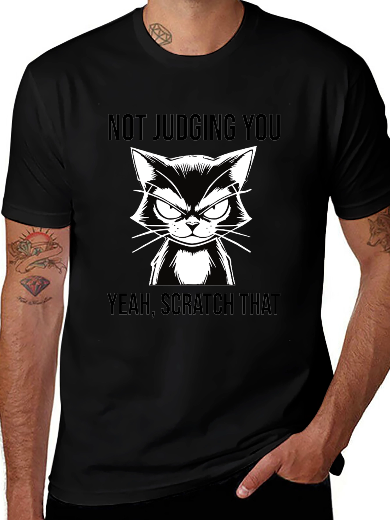 Funny Cat T-Shirt - Not Judging You Tee