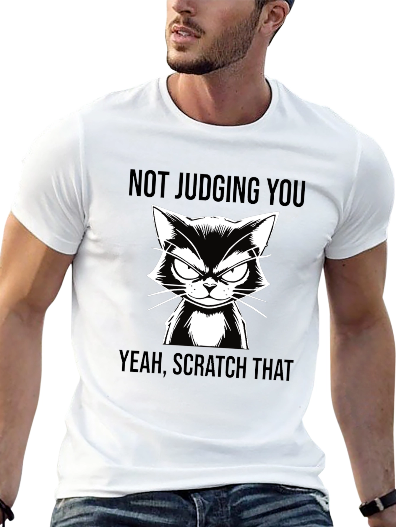 Funny Cat T-Shirt - Not Judging You Tee