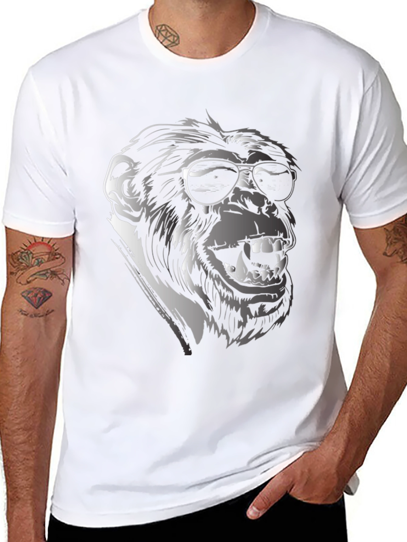Cool Monkey Graphic T-Shirt