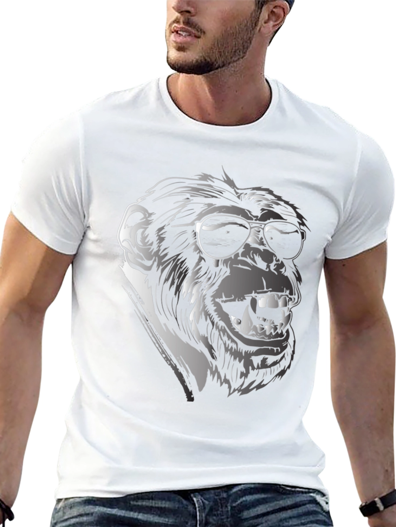 Cool Monkey Graphic T-Shirt