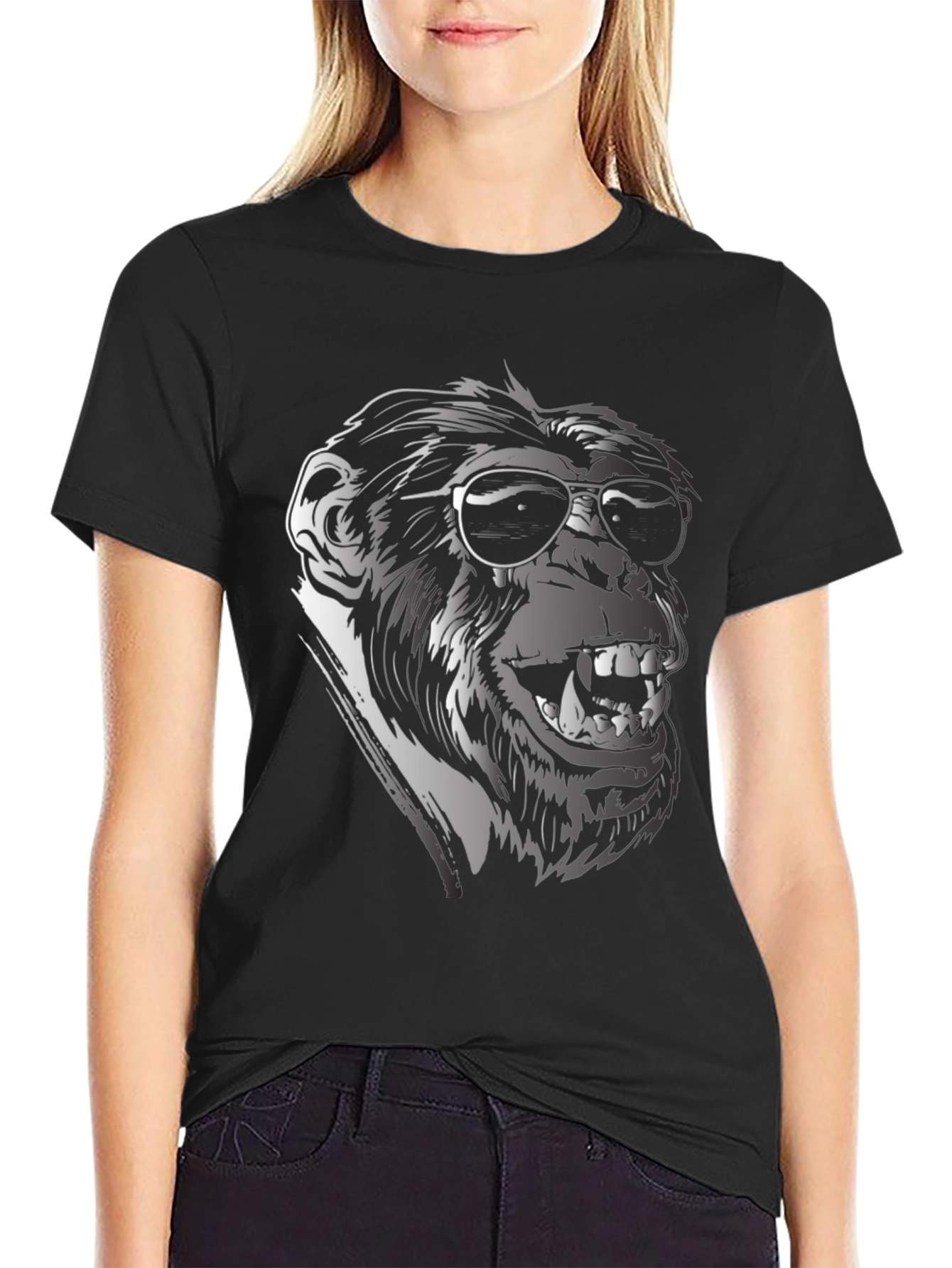Cool Monkey Graphic T-Shirt
