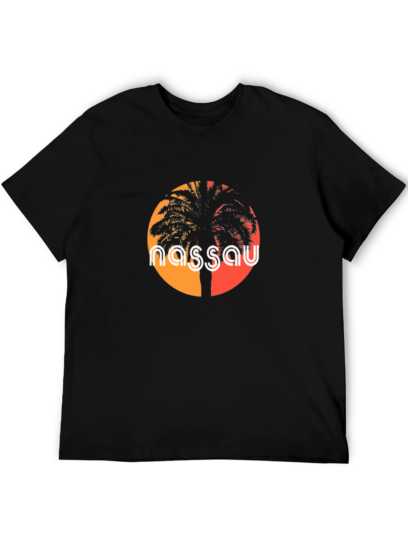 Nassau Palm Graphic Tee - Black