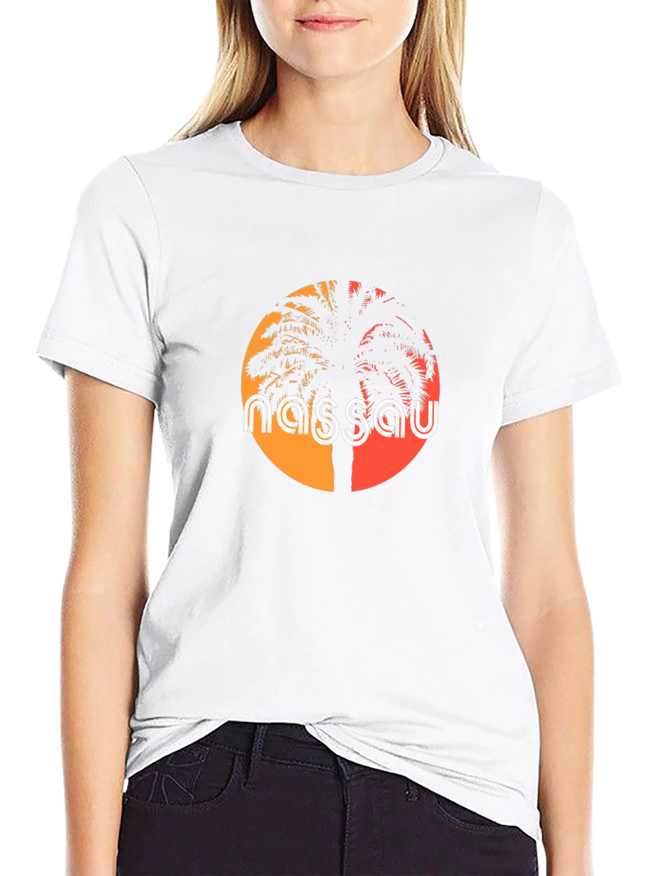 Nassau Palm Graphic Tee - Black