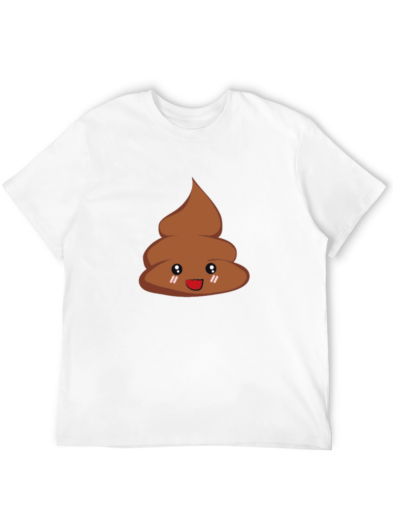 Funny Poop Emoji T-Shirt - Black Cotton Tee