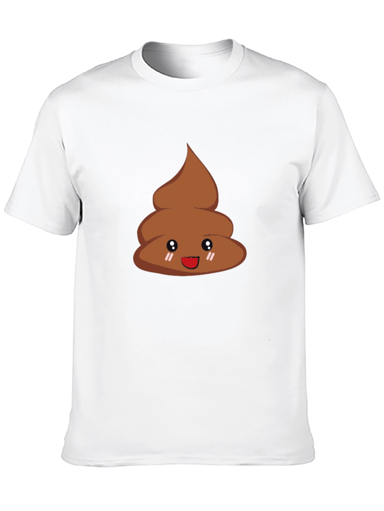 Funny Poop Emoji T-Shirt - Black Cotton Tee