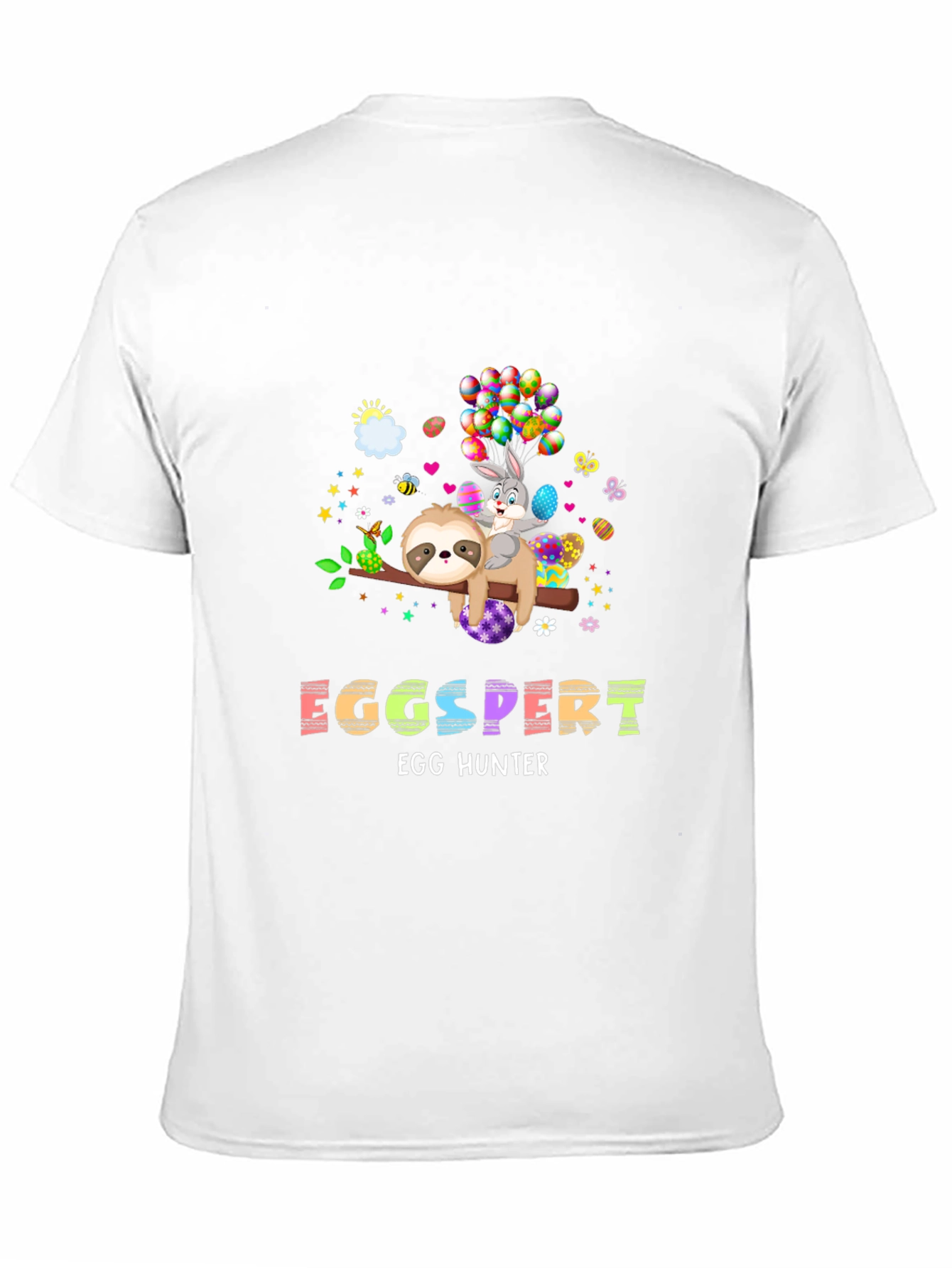 Eggspert Easter Egg Hunter Sloth T-Shirt