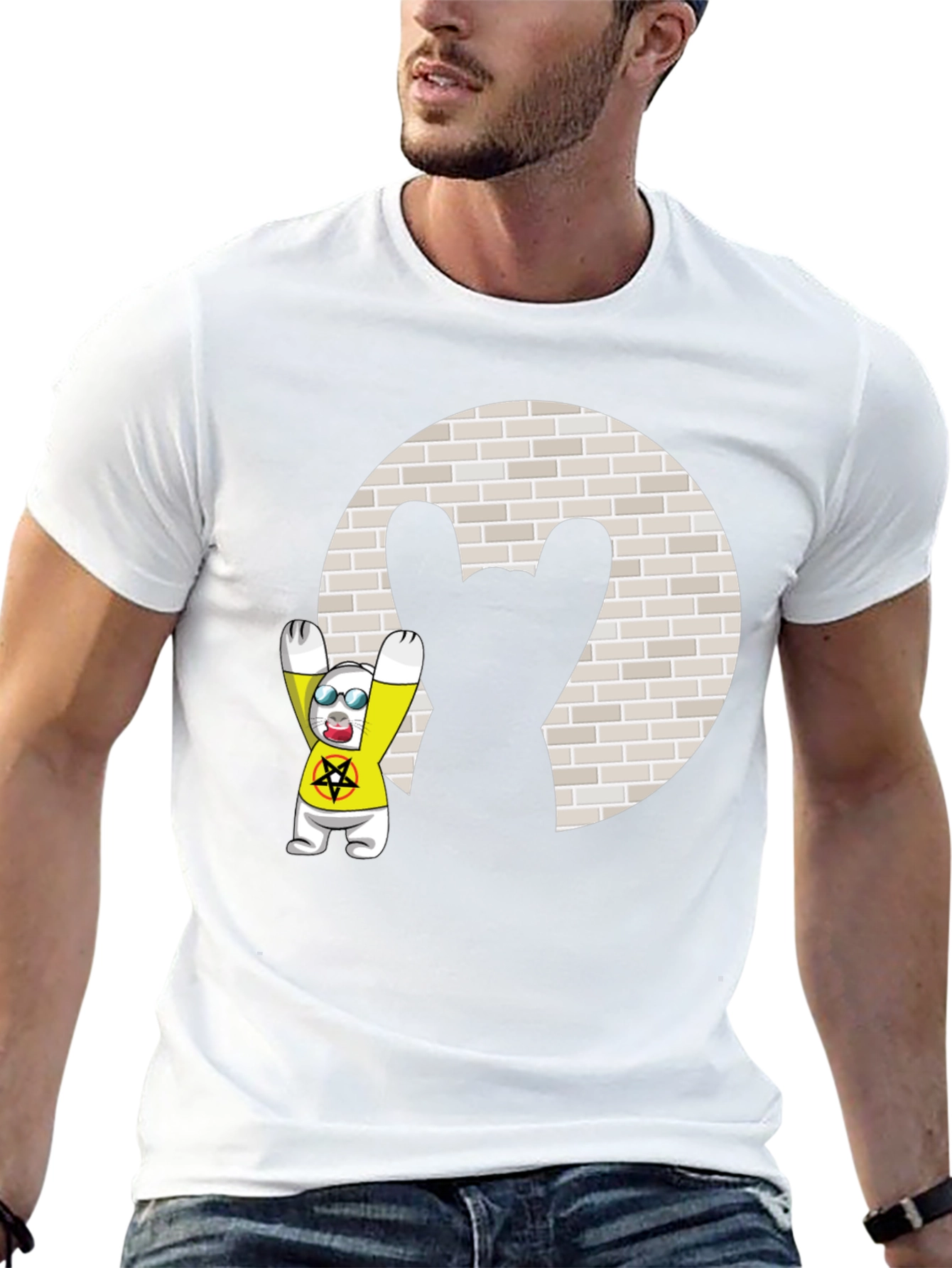 Rock On Rabbit Graphic Tee