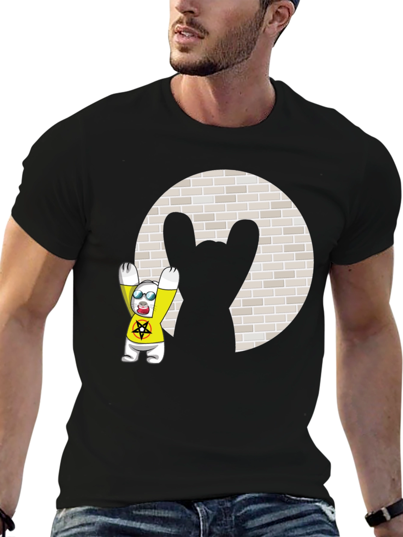 Rock On Rabbit Graphic Tee