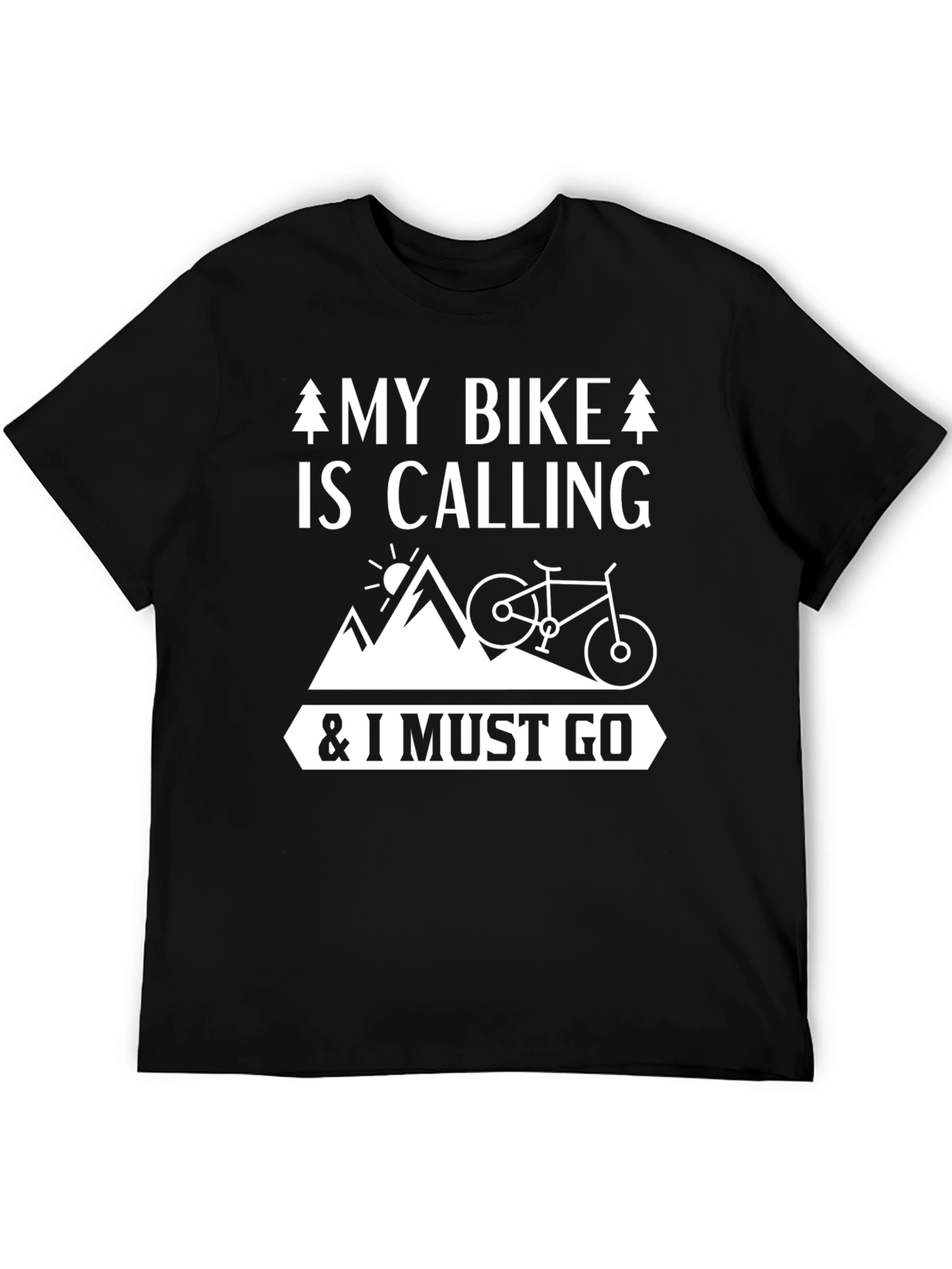 My Bike Is Calling Mens T-Shirt
