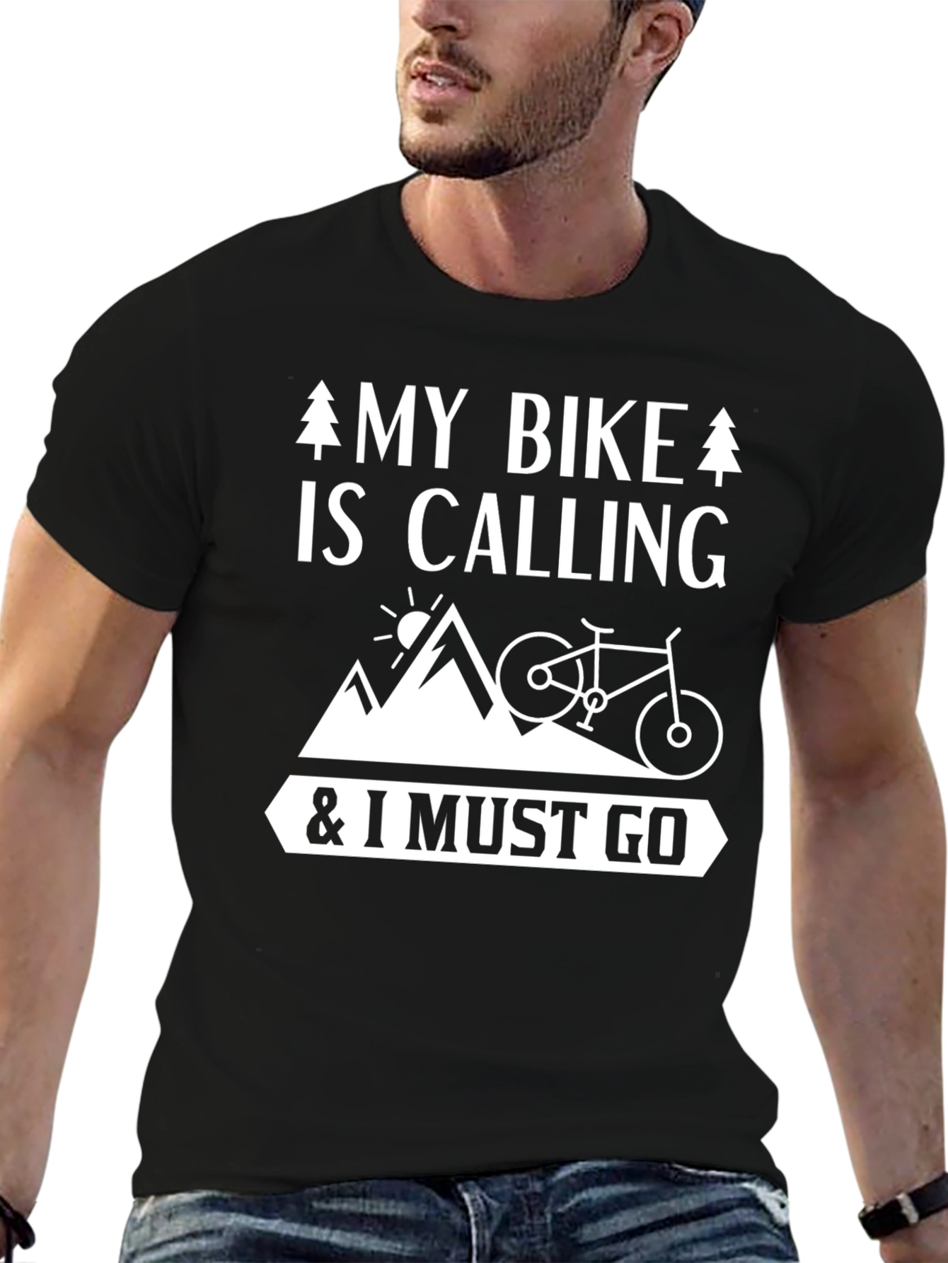 My Bike Is Calling Mens T-Shirt