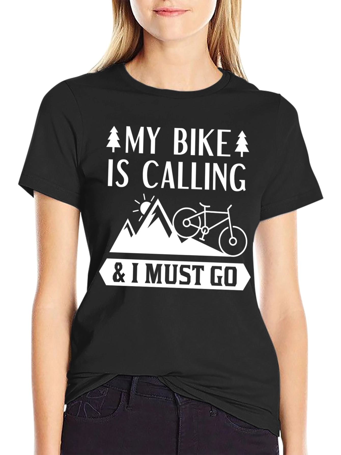 My Bike Is Calling Mens T-Shirt